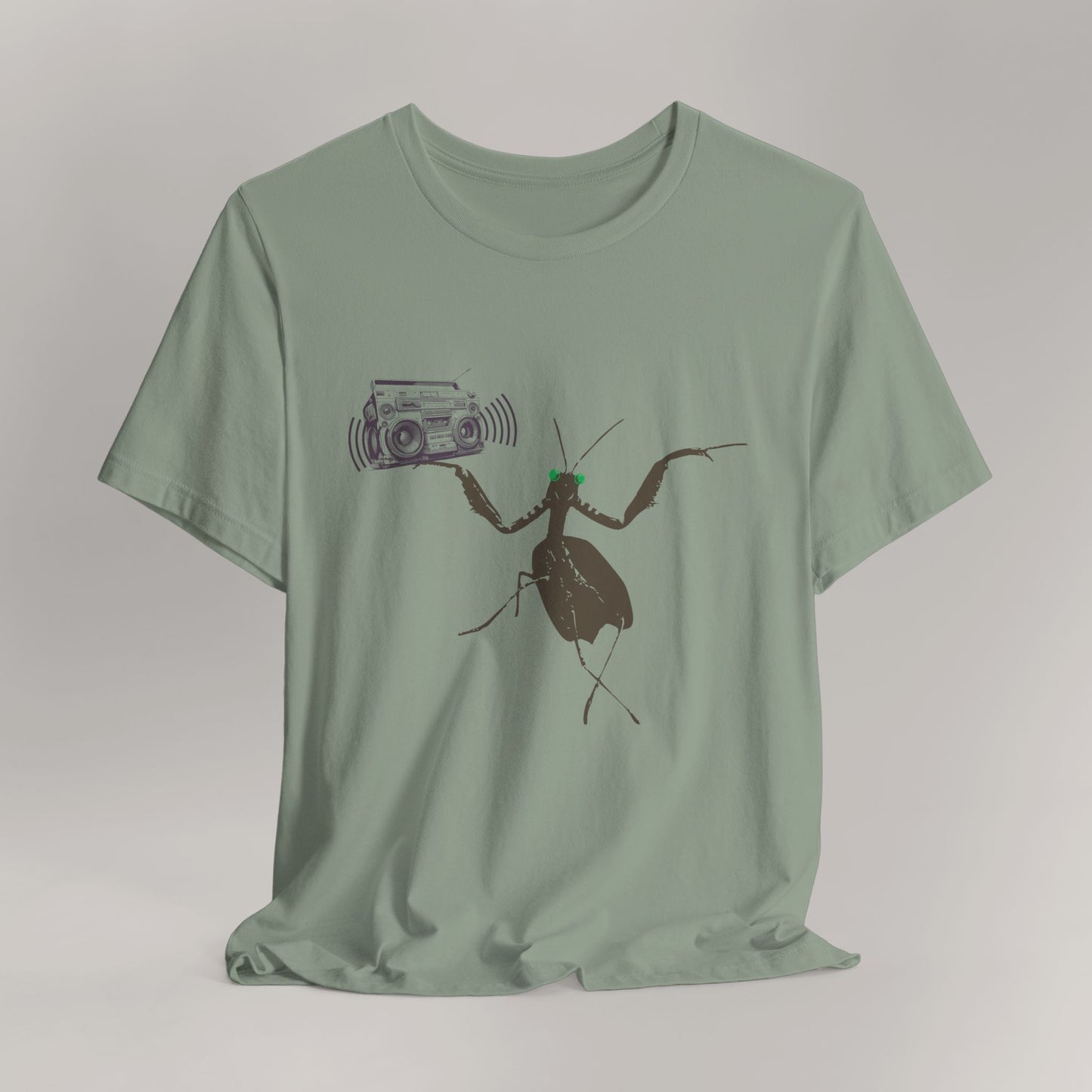 Praying Mantis Graphic Tee, Cryptid Mantis Man Shirt, Unique Bug Lover Gift, Unisex Jersey Short Sleeve T-Shirt, Bug Enthusiast Present