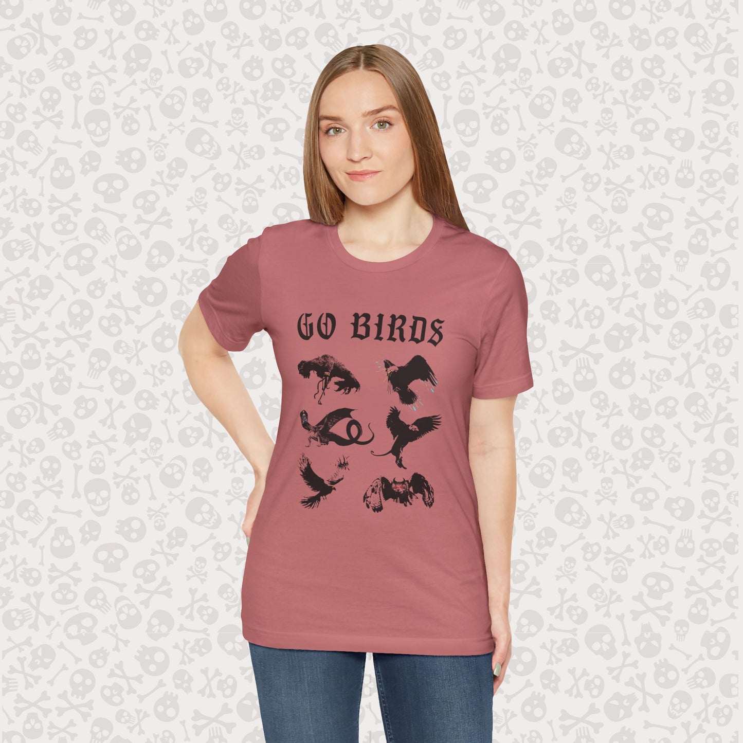 Go Birds Cryptids T-Shirt, Bird Cryptid Tee, Thunderbird Shirt, Snallygaster, Griffin, Phoenix, Devil Bird, Terror Bird, Philadelphia Shirt