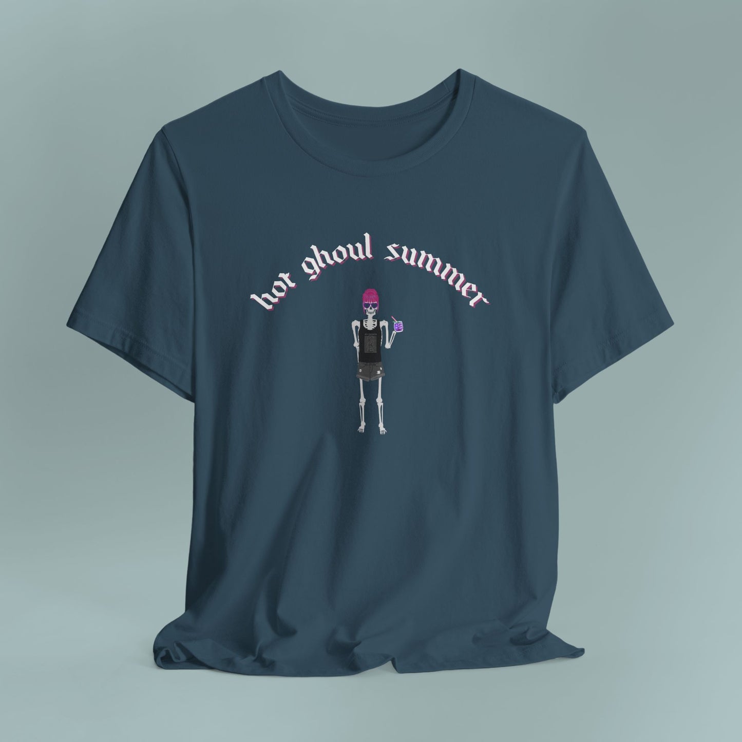 Hot Ghoul Summer Punk Goth T-Shirt, Unisex Tee Shirt, Halloween, Alternative Fashion, Spooky Clothing, Graphic Tee