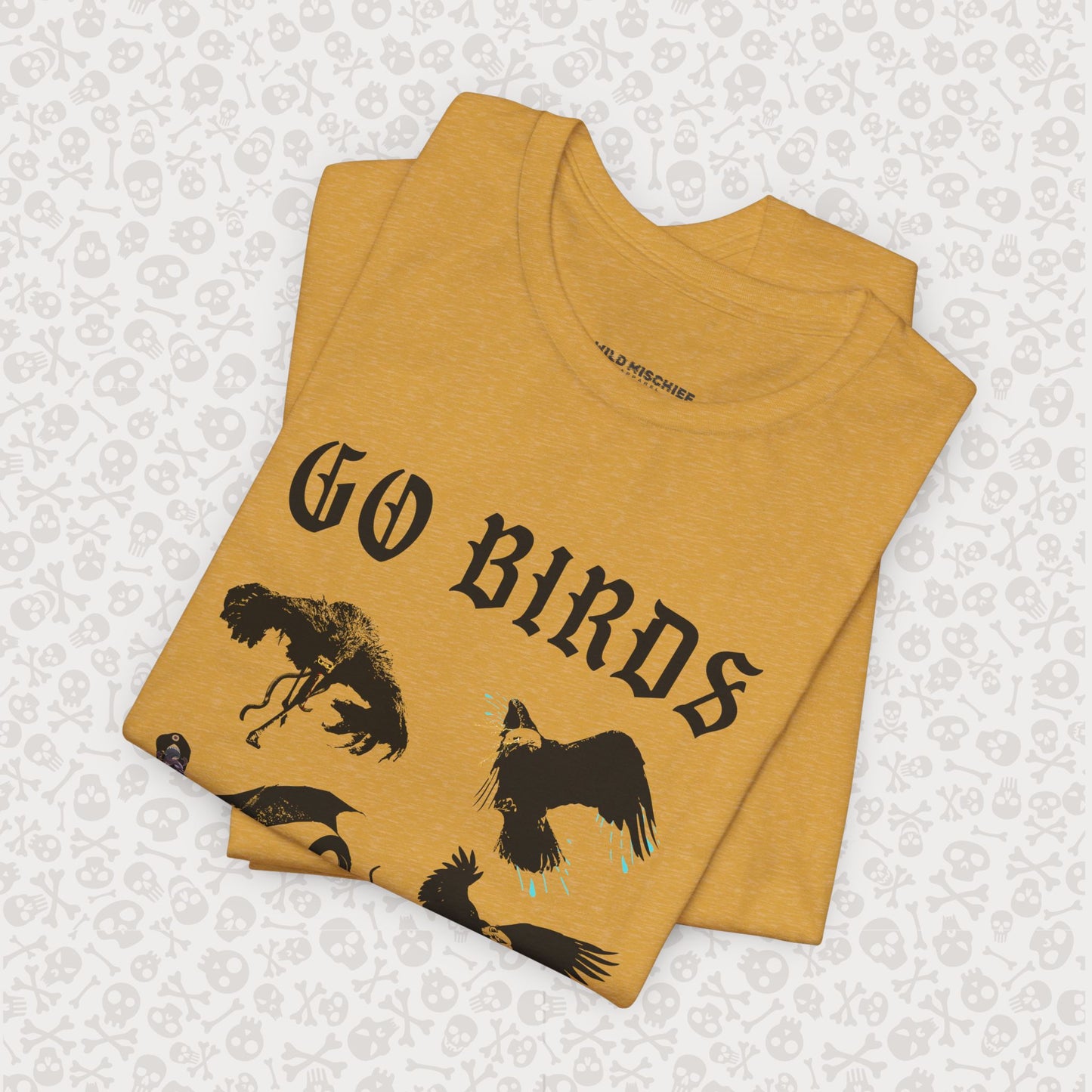 Go Birds Cryptids T-Shirt, Bird Cryptid Tee, Thunderbird Shirt, Snallygaster, Griffin, Phoenix, Devil Bird, Terror Bird, Philadelphia Shirt