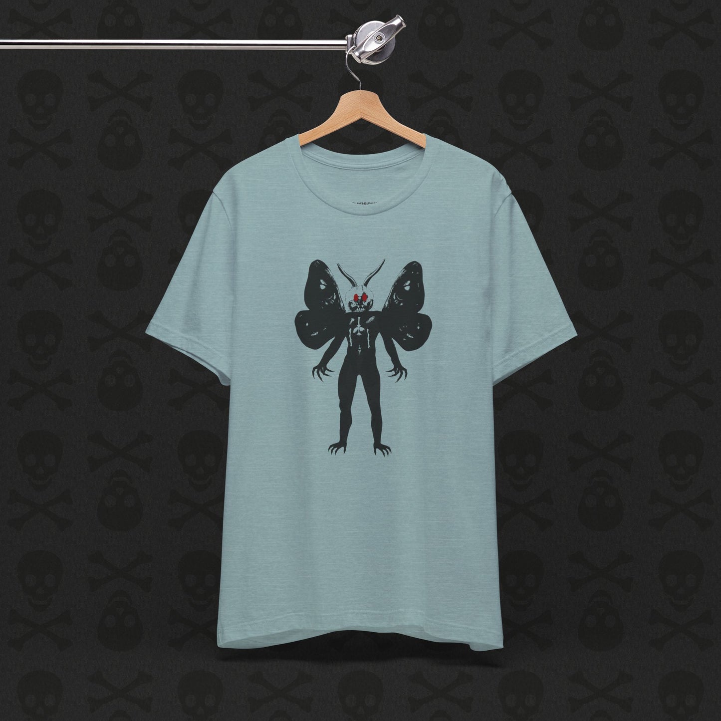 Camiseta Críptica de Mothman, Criatura Mitológica, Camiseta de Manga Corta Unisex, Camiseta de Leyenda Urbana, Camiseta de Criatura Paranormal, Camiseta Sobrenatural