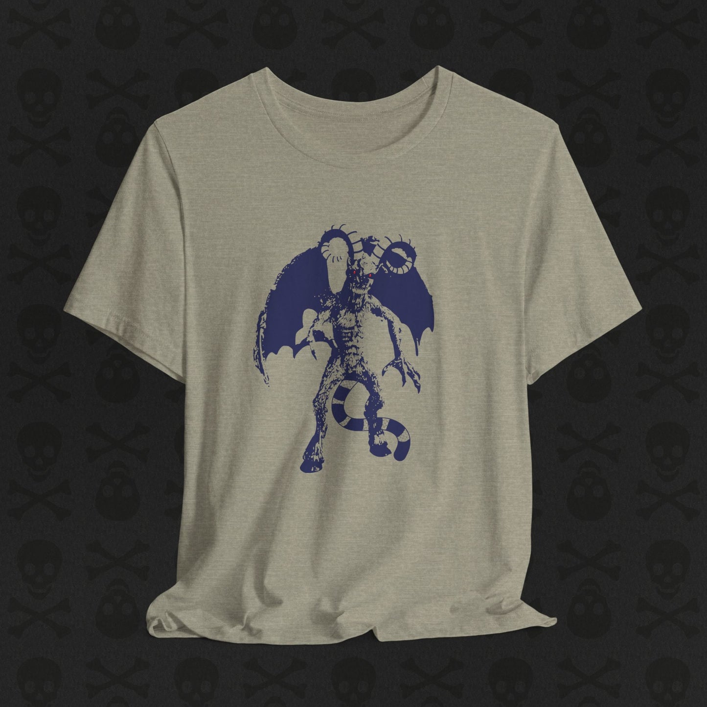 Camiseta Jersey Devil Cryptid, camiseta gráfica de criatura mítica. Camiseta unisex de manga corta, camiseta gráfica única para entusiastas de los críptidos.