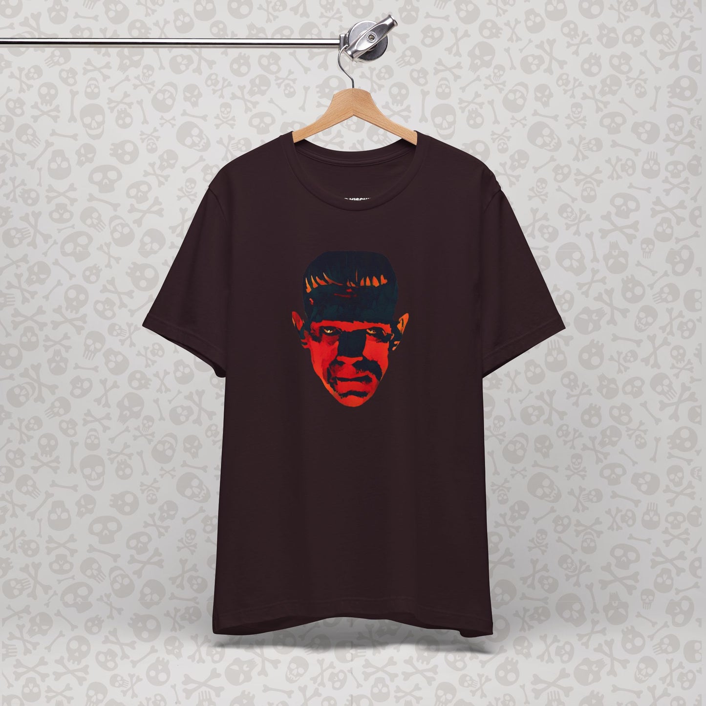 Vintage Frankenstein Tee, Halloween Shirt, Unisex Graphic T-Shirt, Horror Movie Top, Retro Costume Apparel, Spooky Gift