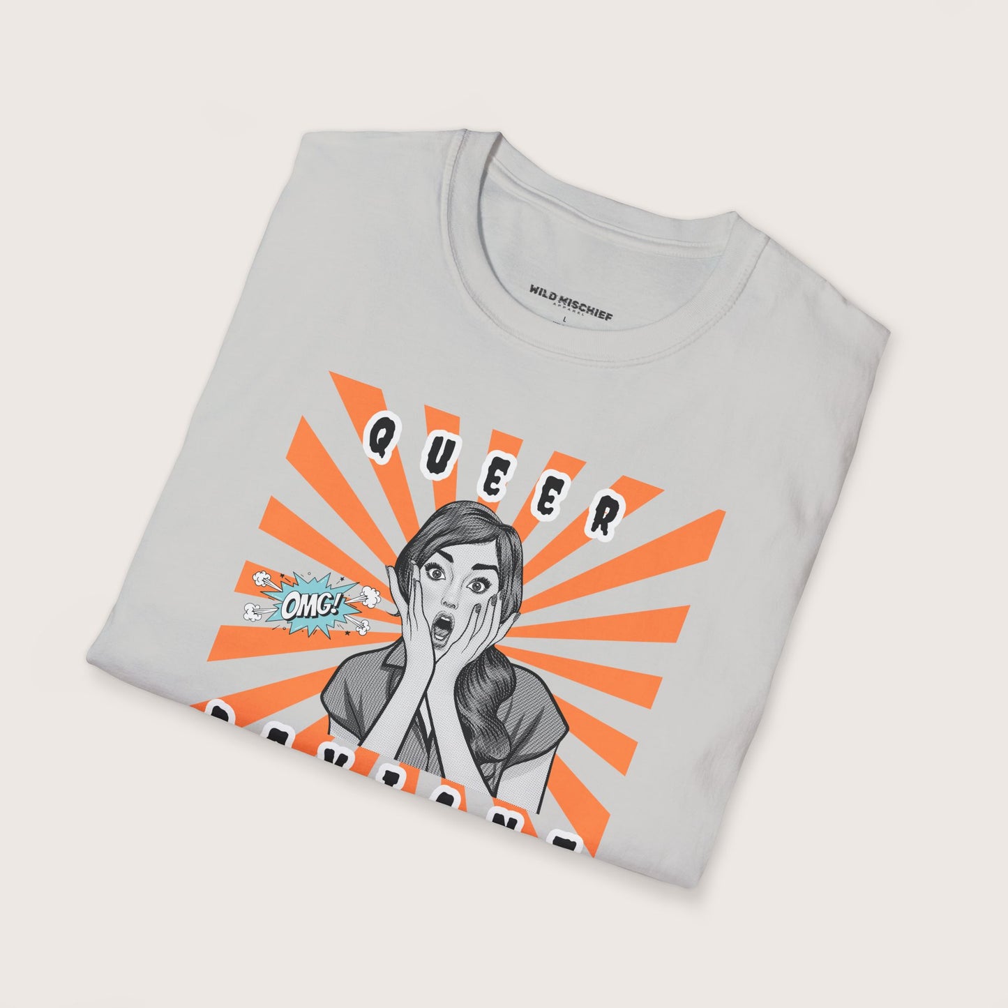 Queer Deviant Unisex Softstyle T-Shirt, LGBTQ+ Pride Tee - LGBTQ Clothing, Rainbow Shirt, LGBT Apparel, Gender Queer Top, Pride Parade