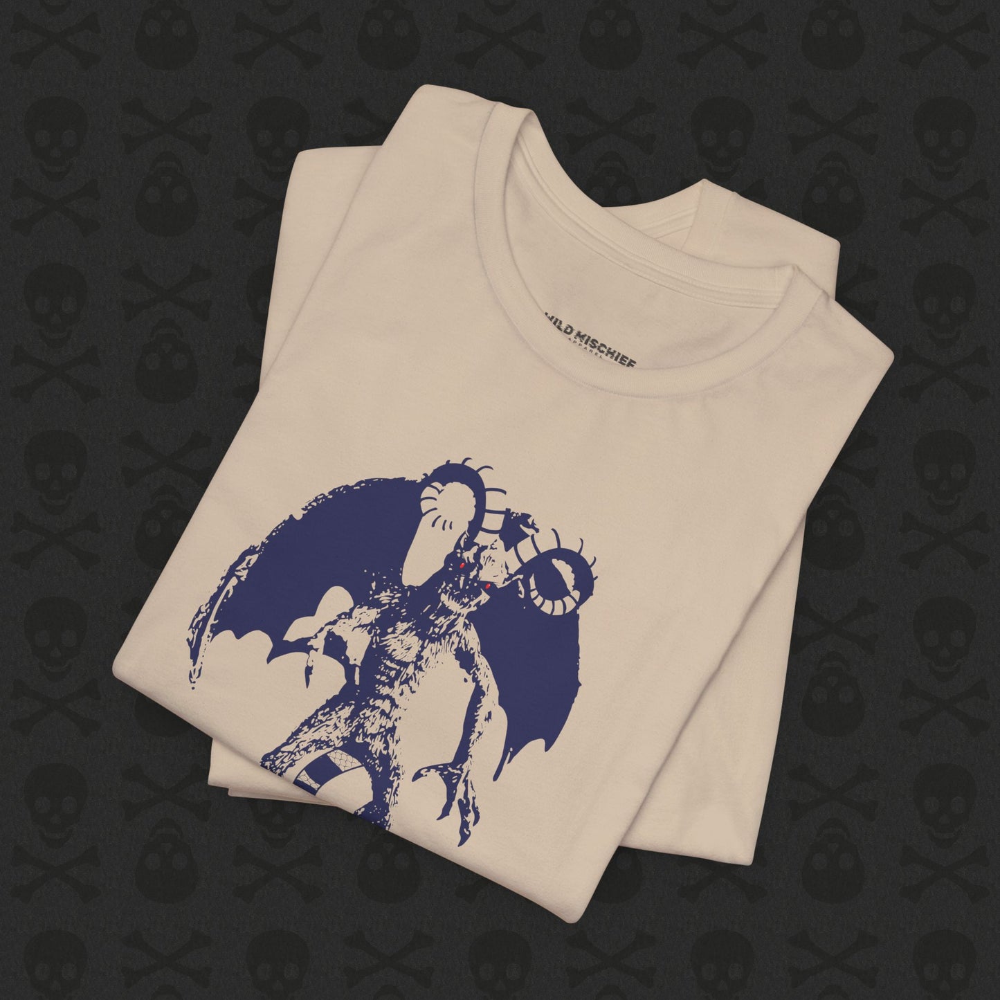 Camiseta Jersey Devil Cryptid, camiseta gráfica de criatura mítica. Camiseta unisex de manga corta, camiseta gráfica única para entusiastas de los críptidos.