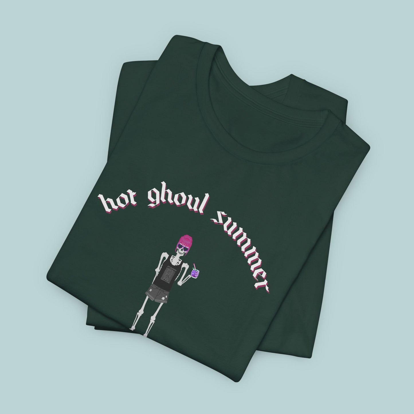 Hot Ghoul Summer Punk Goth T-Shirt, Unisex Tee Shirt, Halloween, Alternative Fashion, Spooky Clothing, Graphic Tee