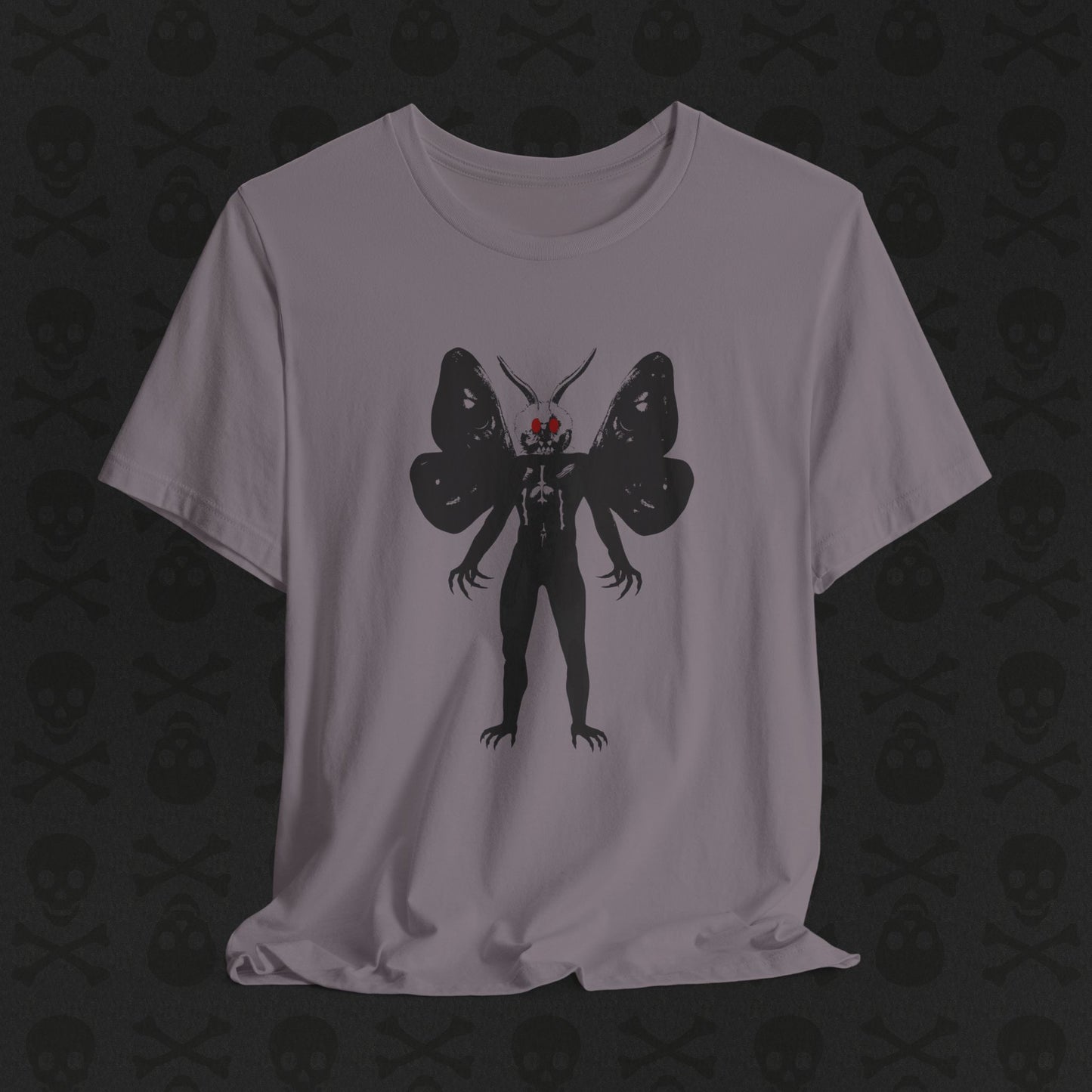 Camiseta Críptica de Mothman, Criatura Mitológica, Camiseta de Manga Corta Unisex, Camiseta de Leyenda Urbana, Camiseta de Criatura Paranormal, Camiseta Sobrenatural