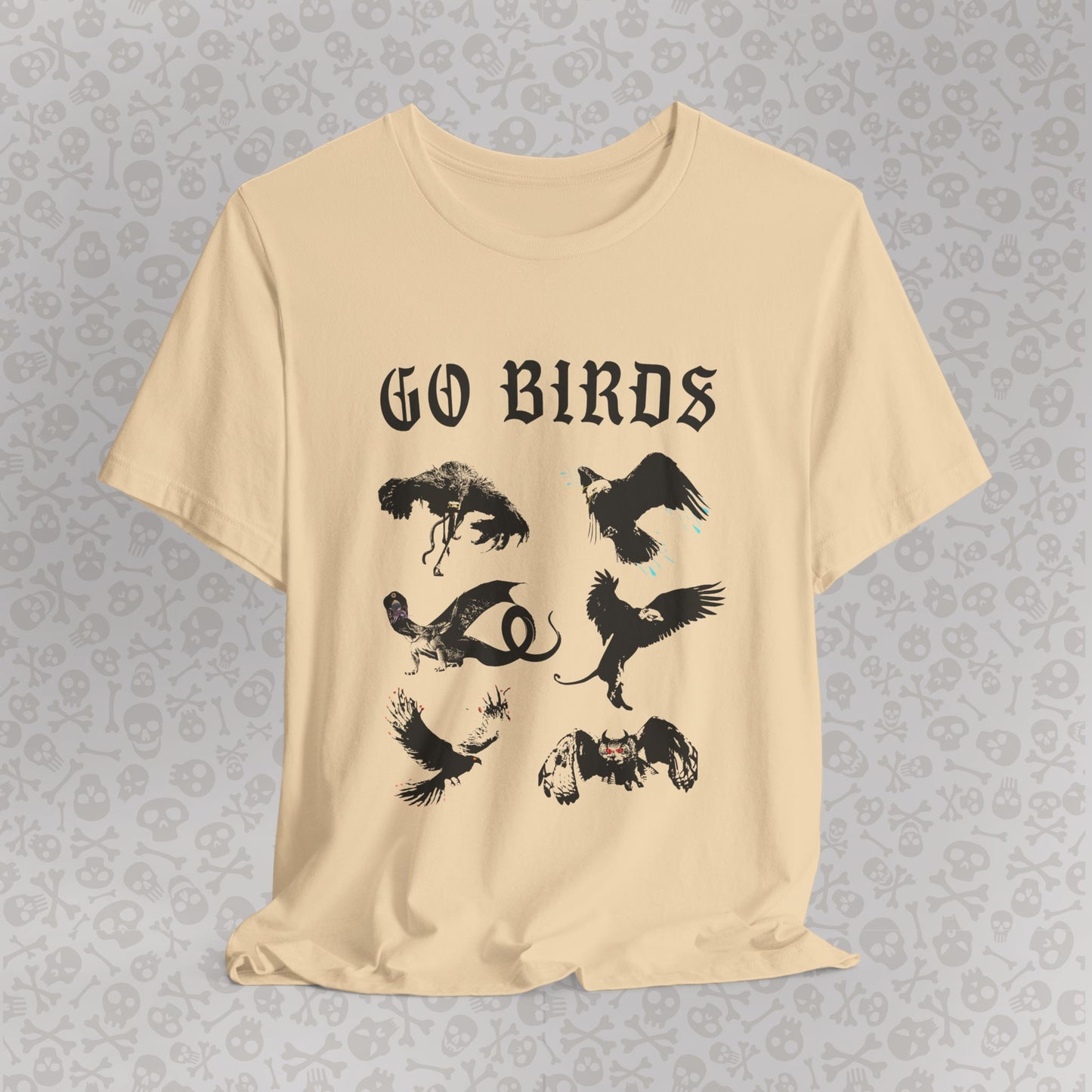 Go Birds Cryptids T-Shirt, Bird Cryptid Tee, Thunderbird Shirt, Snallygaster, Griffin, Phoenix, Devil Bird, Terror Bird, Philadelphia Shirt