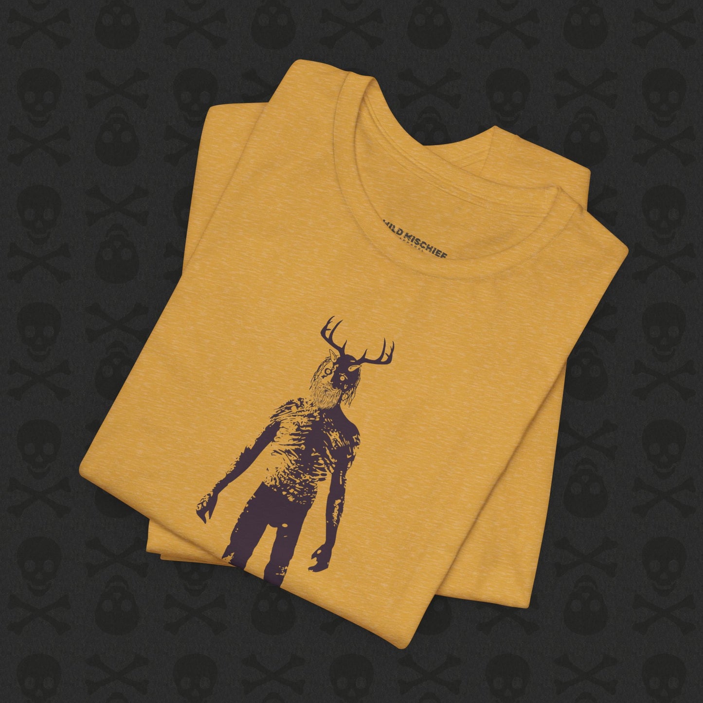 Camiseta Wendigo Críptica, Camiseta Unisex de Monstruo Caníbal, Camiseta con Gráfico de Terror, Camiseta de Criatura Mítica, Camiseta Escalofriante