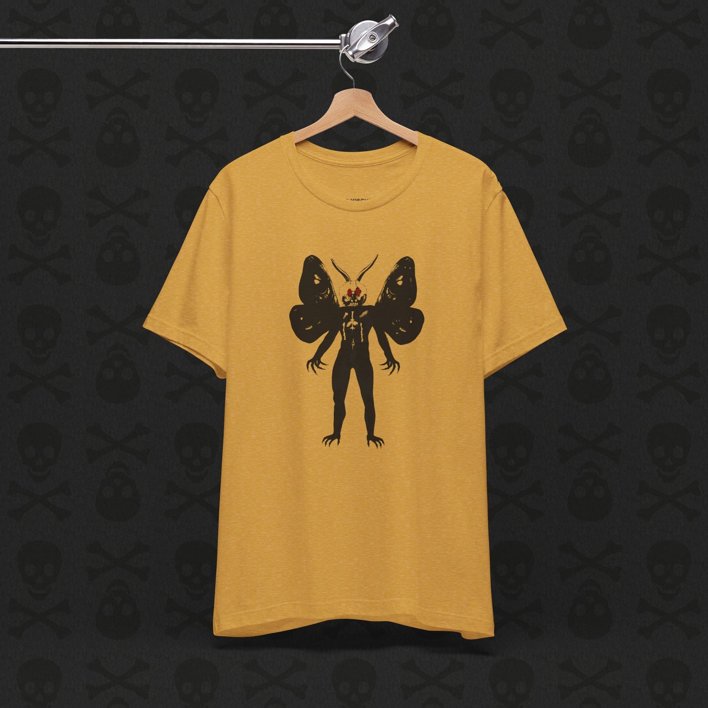 Camiseta Críptica de Mothman, Criatura Mitológica, Camiseta de Manga Corta Unisex, Camiseta de Leyenda Urbana, Camiseta de Criatura Paranormal, Camiseta Sobrenatural