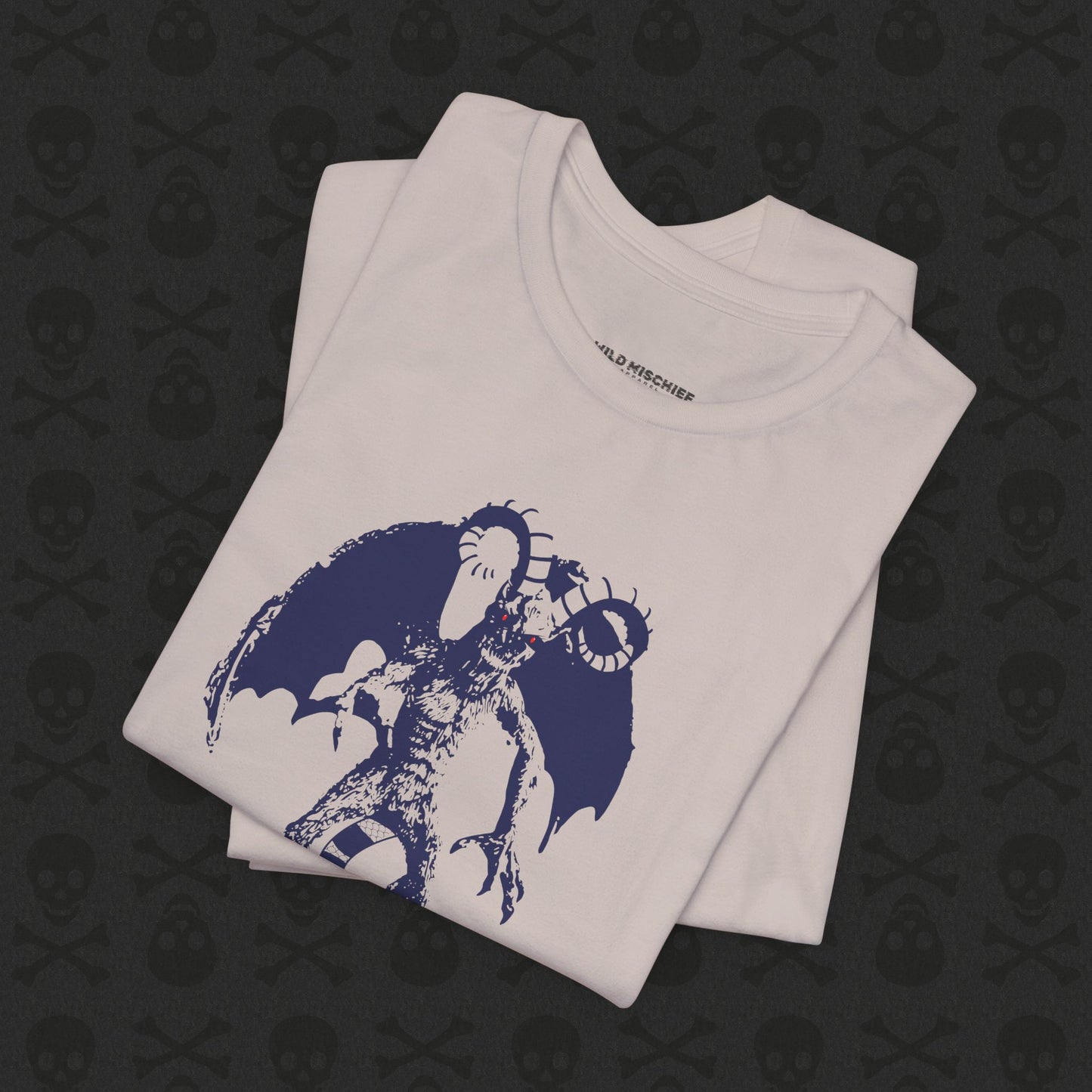 Camiseta Jersey Devil Cryptid, camiseta gráfica de criatura mítica. Camiseta unisex de manga corta, camiseta gráfica única para entusiastas de los críptidos.
