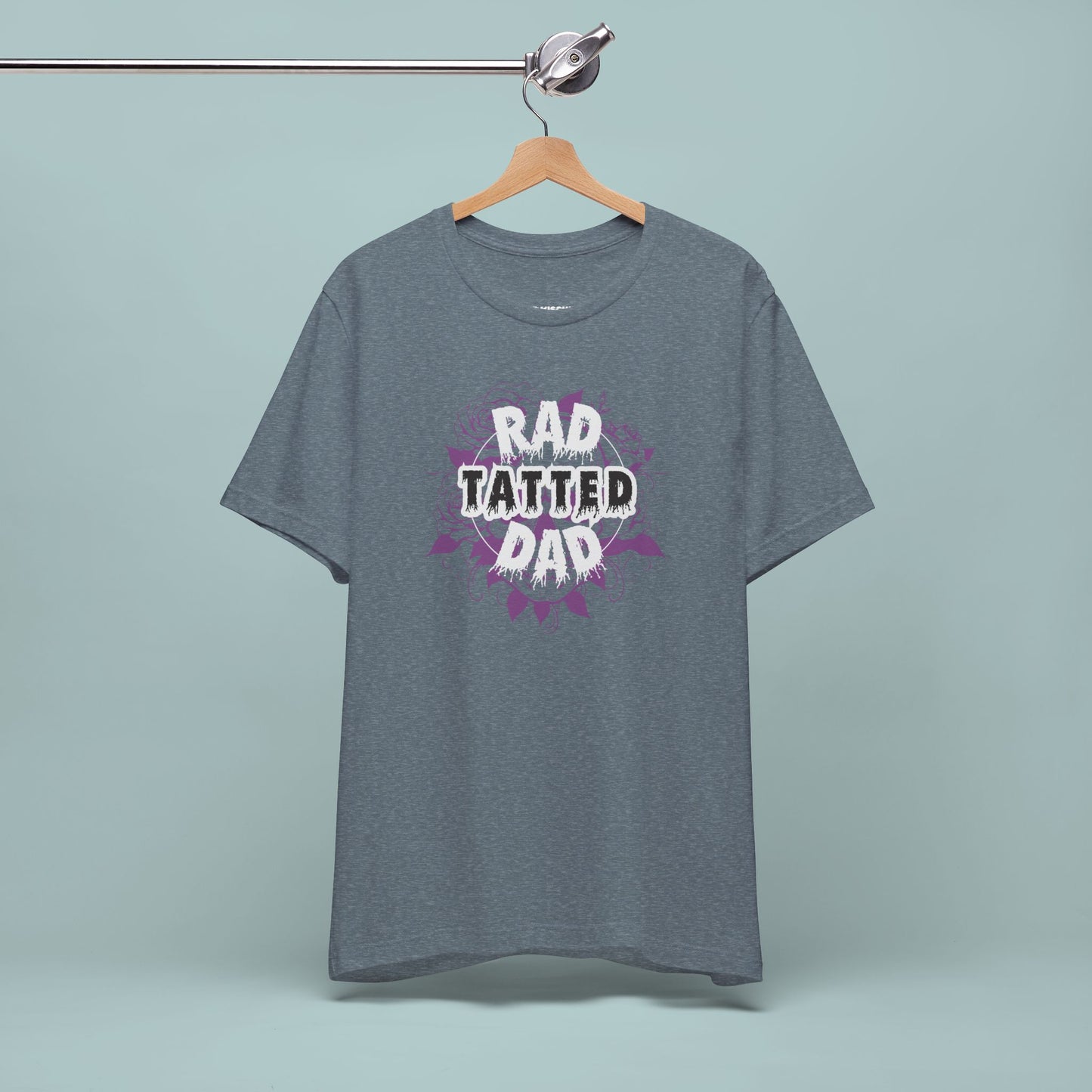 Rad Tatted Dad Tee - Perfect Gift for Fathers, Men's Casual Wear, Dad Birthday, Father's Day, Graphic Tee, Family Gathering