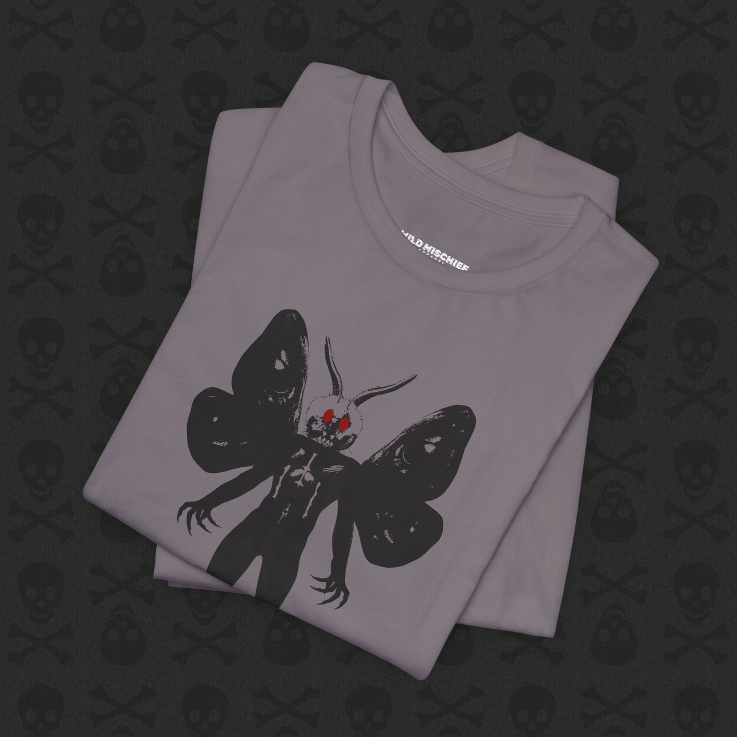 Camiseta Críptica de Mothman, Criatura Mitológica, Camiseta de Manga Corta Unisex, Camiseta de Leyenda Urbana, Camiseta de Criatura Paranormal, Camiseta Sobrenatural