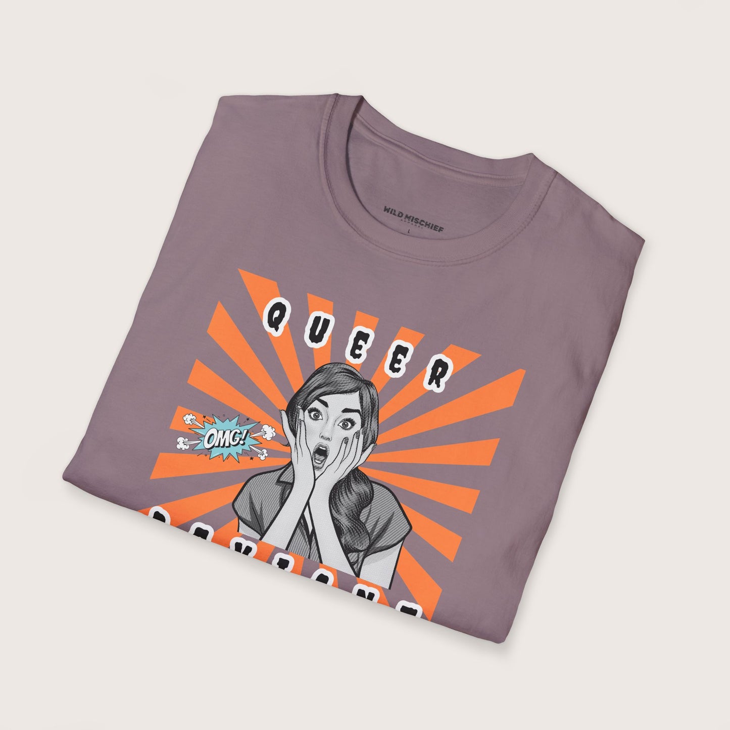 Queer Deviant Unisex Softstyle T-Shirt, LGBTQ+ Pride Tee - LGBTQ Clothing, Rainbow Shirt, LGBT Apparel, Gender Queer Top, Pride Parade