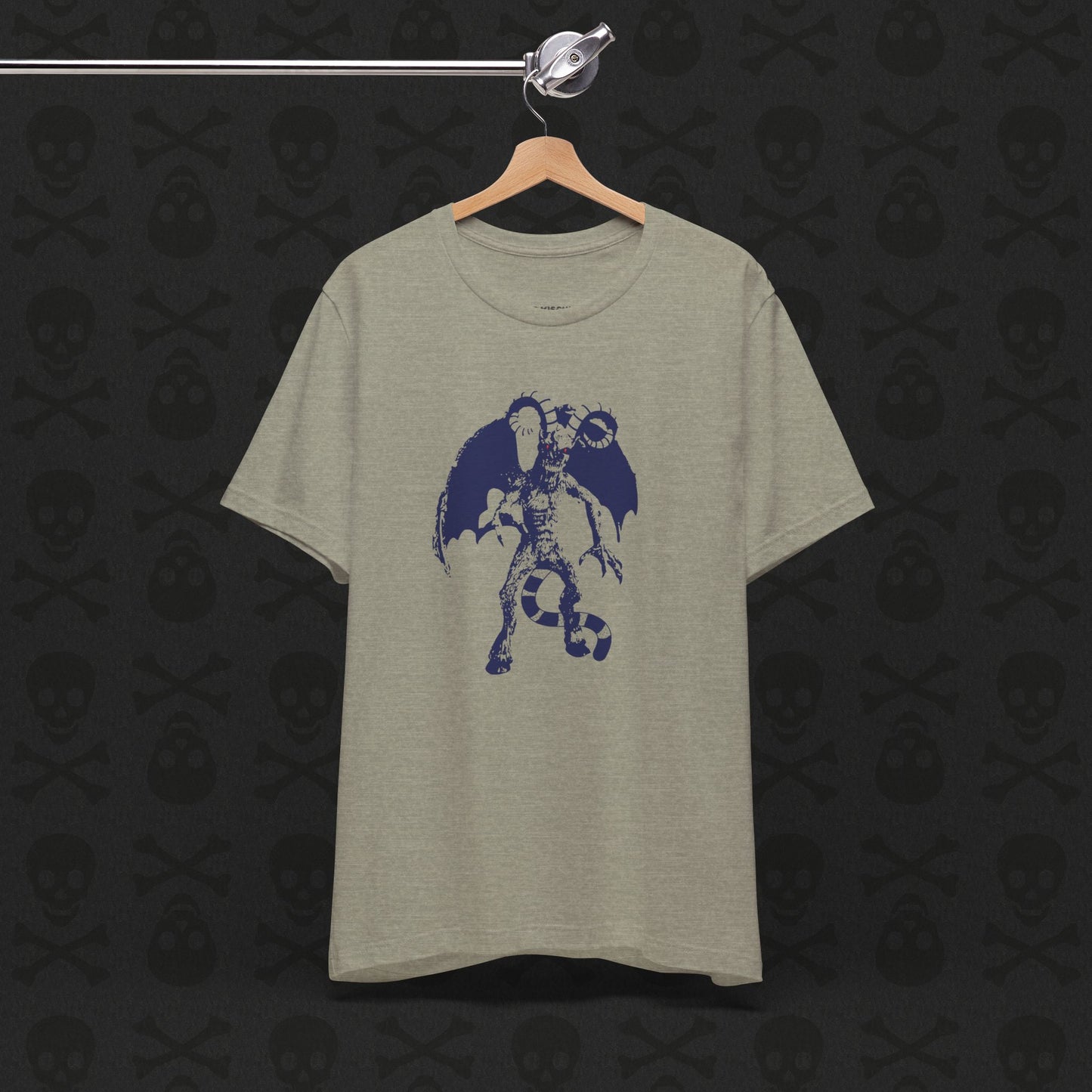 Camiseta Jersey Devil Cryptid, camiseta gráfica de criatura mítica. Camiseta unisex de manga corta, camiseta gráfica única para entusiastas de los críptidos.