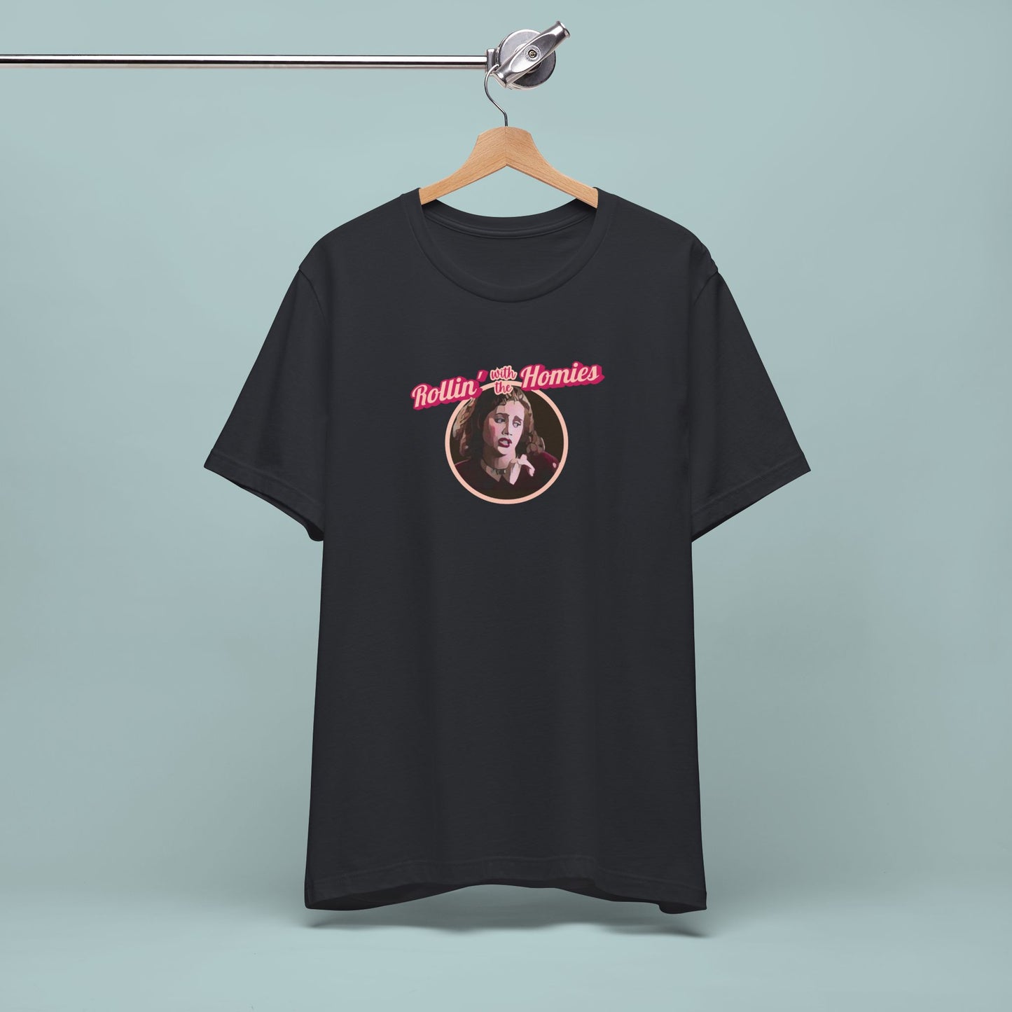 Camiseta de la película Clueless Rollin' With the Homies de los 90, top de moda retro, camiseta con gráficos hipster, camiseta vintage de cultura pop, camisetas clásicas de culto