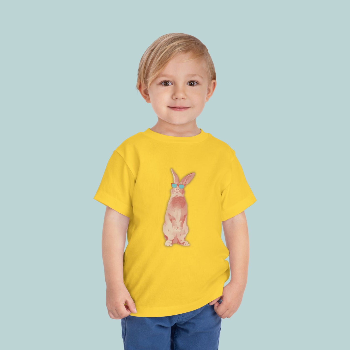 Cool Bunny Toddler Tee, Cute Kid's T-Shirt, Toddler Summer Shirt, Adorable Rabbit Tee, Playful Bunny Design, Great for Birthdays, Easter