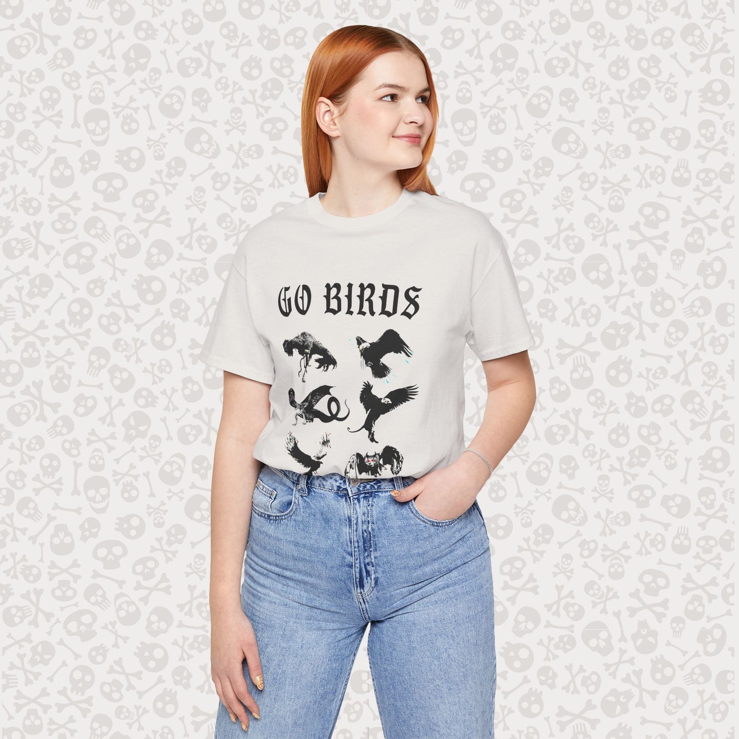 Go Birds Cryptids T-Shirt, Bird Cryptid Tee, Thunderbird Shirt, Snallygaster, Griffin, Phoenix, Devil Bird, Terror Bird, Philadelphia Shirt