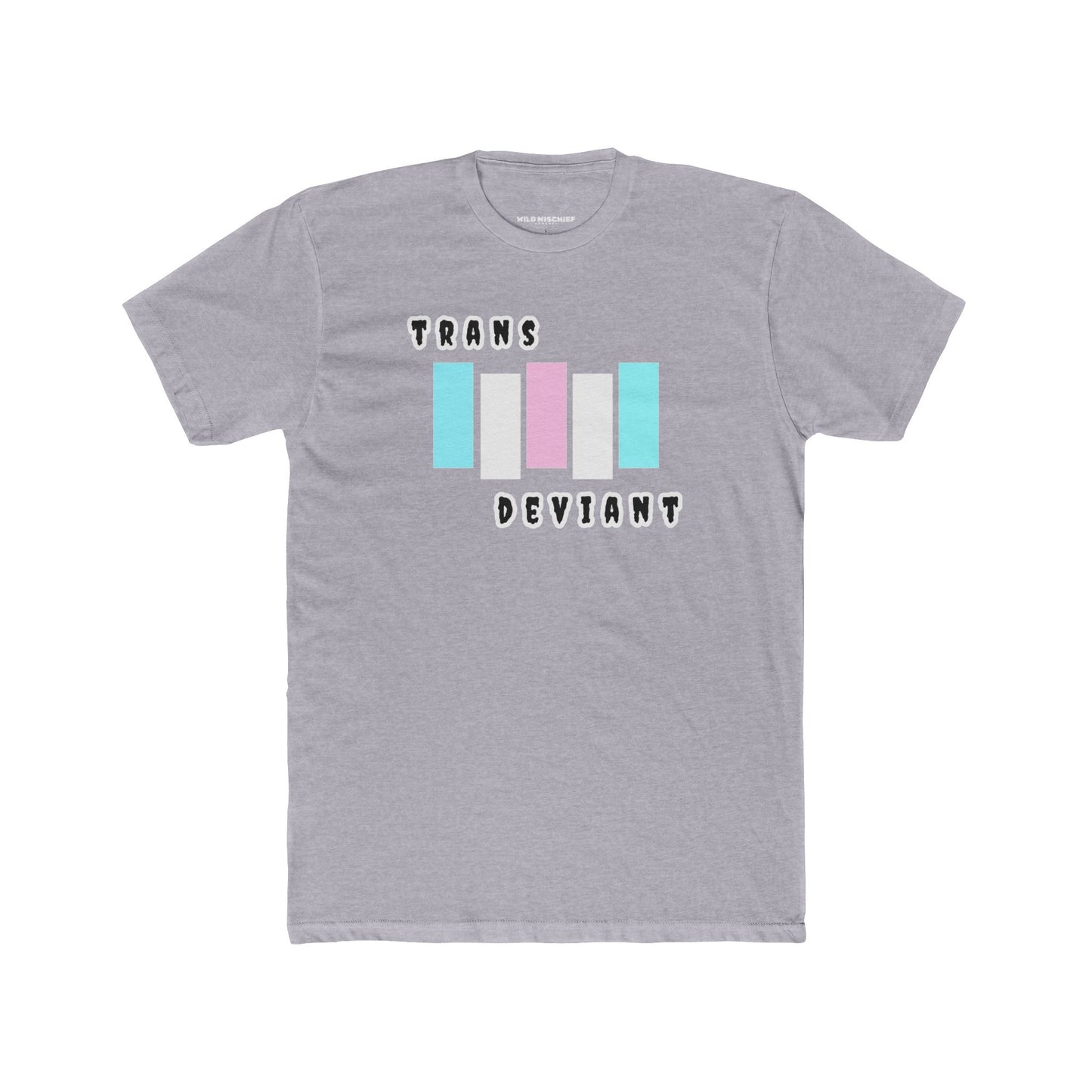 Camiseta gráfica trans desviada, camiseta unisex de algodón con cuello redondo, ropa LGBTQ+, regalo para el Mes del Orgullo, moda inclusiva, transgénero