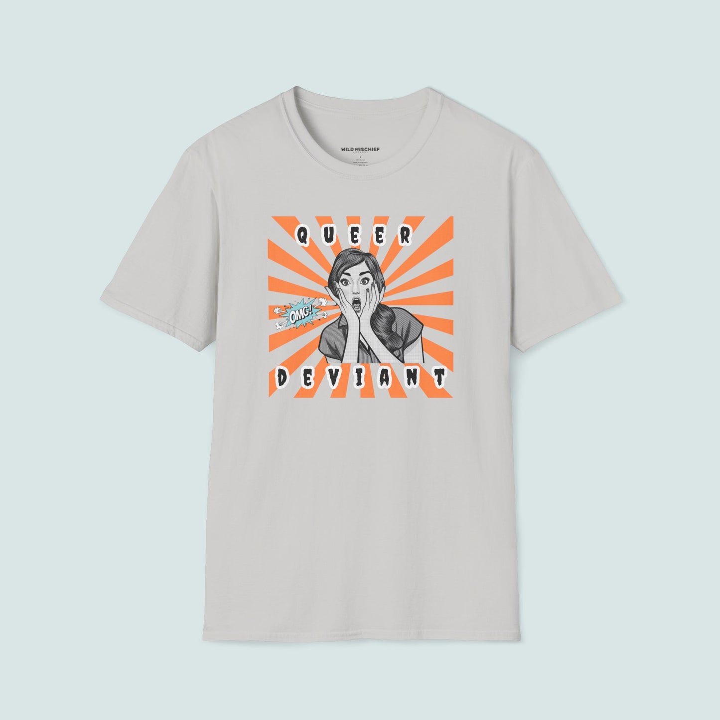 Queer Deviant Unisex Softstyle T-Shirt, LGBTQ+ Pride Tee - LGBTQ Clothing, Rainbow Shirt, LGBT Apparel, Gender Queer Top, Pride Parade