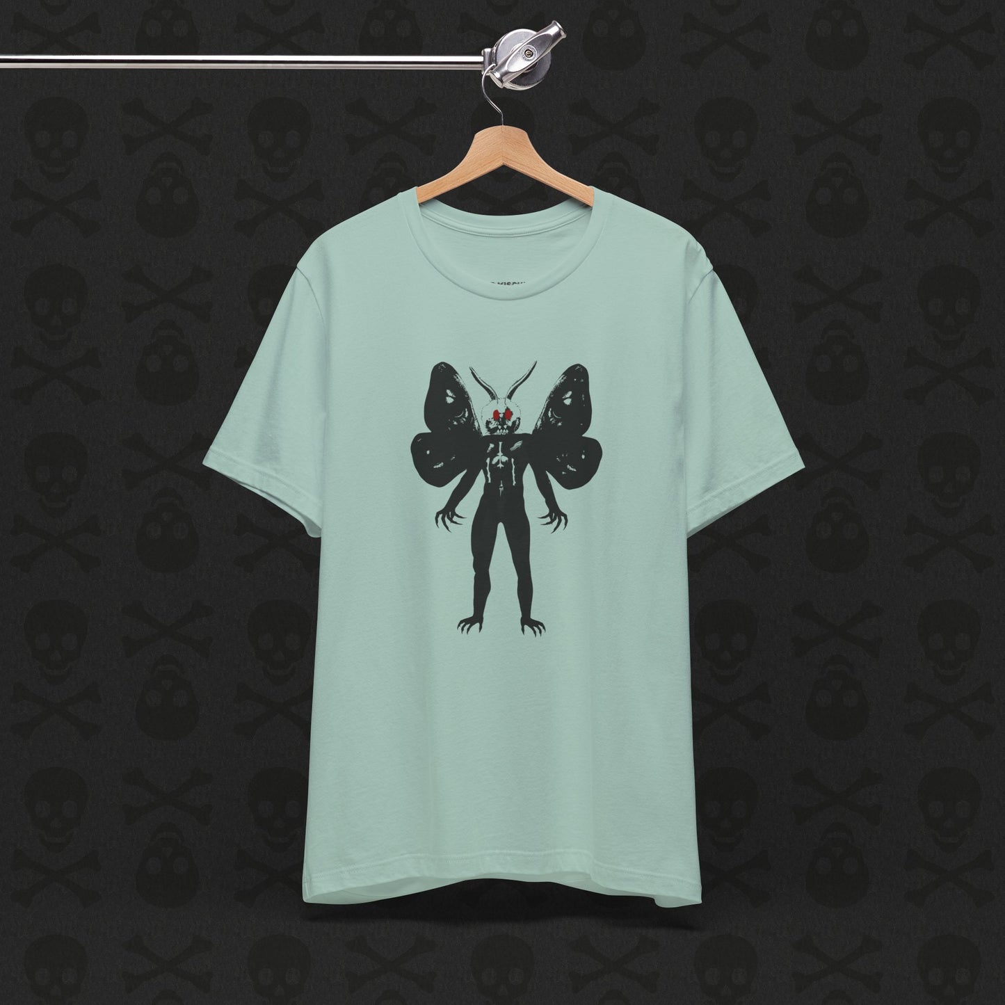Camiseta Críptica de Mothman, Criatura Mitológica, Camiseta de Manga Corta Unisex, Camiseta de Leyenda Urbana, Camiseta de Criatura Paranormal, Camiseta Sobrenatural