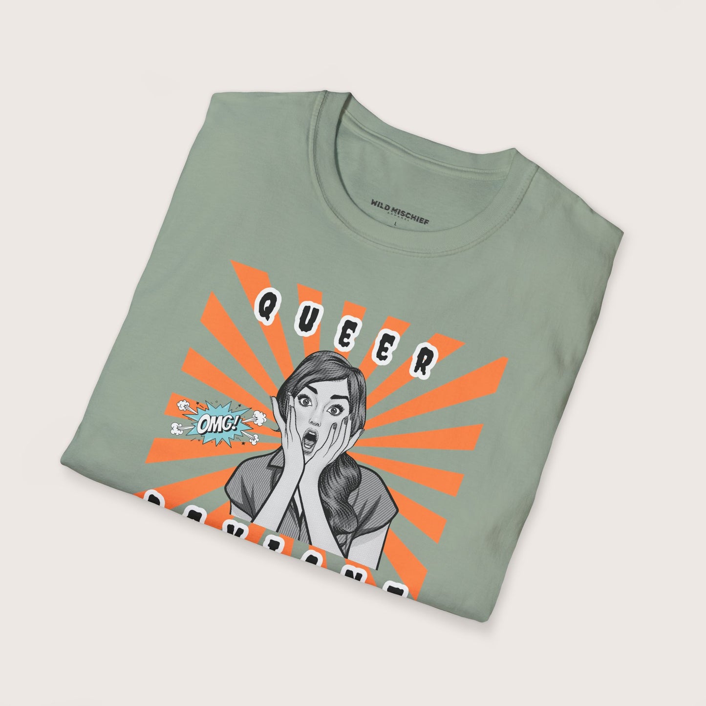 Queer Deviant Unisex Softstyle T-Shirt, LGBTQ+ Pride Tee - LGBTQ Clothing, Rainbow Shirt, LGBT Apparel, Gender Queer Top, Pride Parade