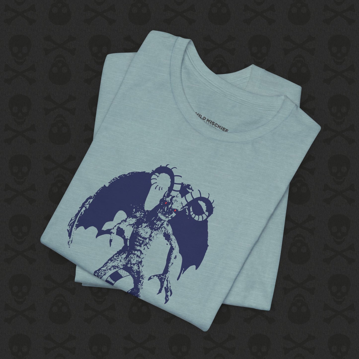 Camiseta Jersey Devil Cryptid, camiseta gráfica de criatura mítica. Camiseta unisex de manga corta, camiseta gráfica única para entusiastas de los críptidos.