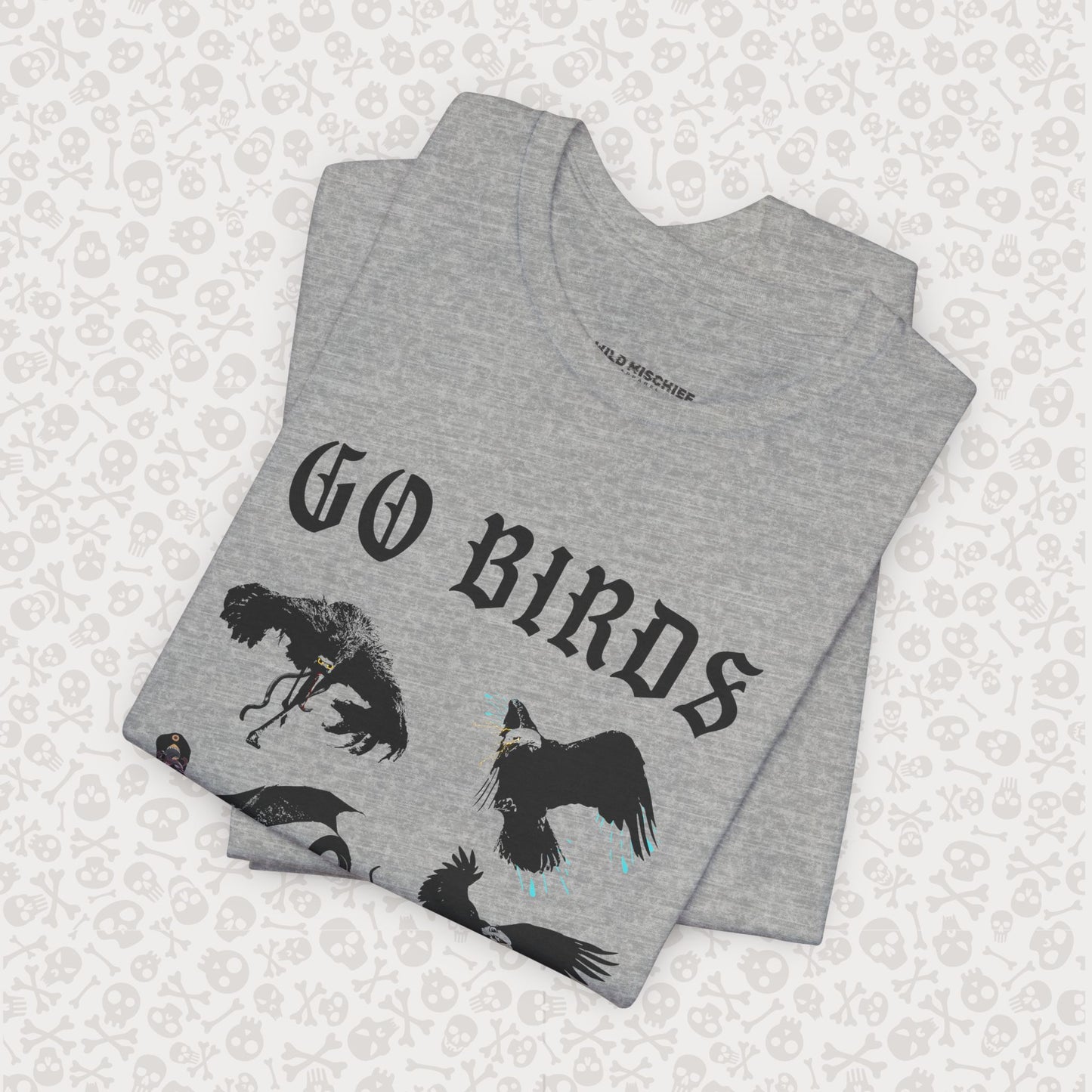 Go Birds Cryptids T-Shirt, Bird Cryptid Tee, Thunderbird Shirt, Snallygaster, Griffin, Phoenix, Devil Bird, Terror Bird, Philadelphia Shirt