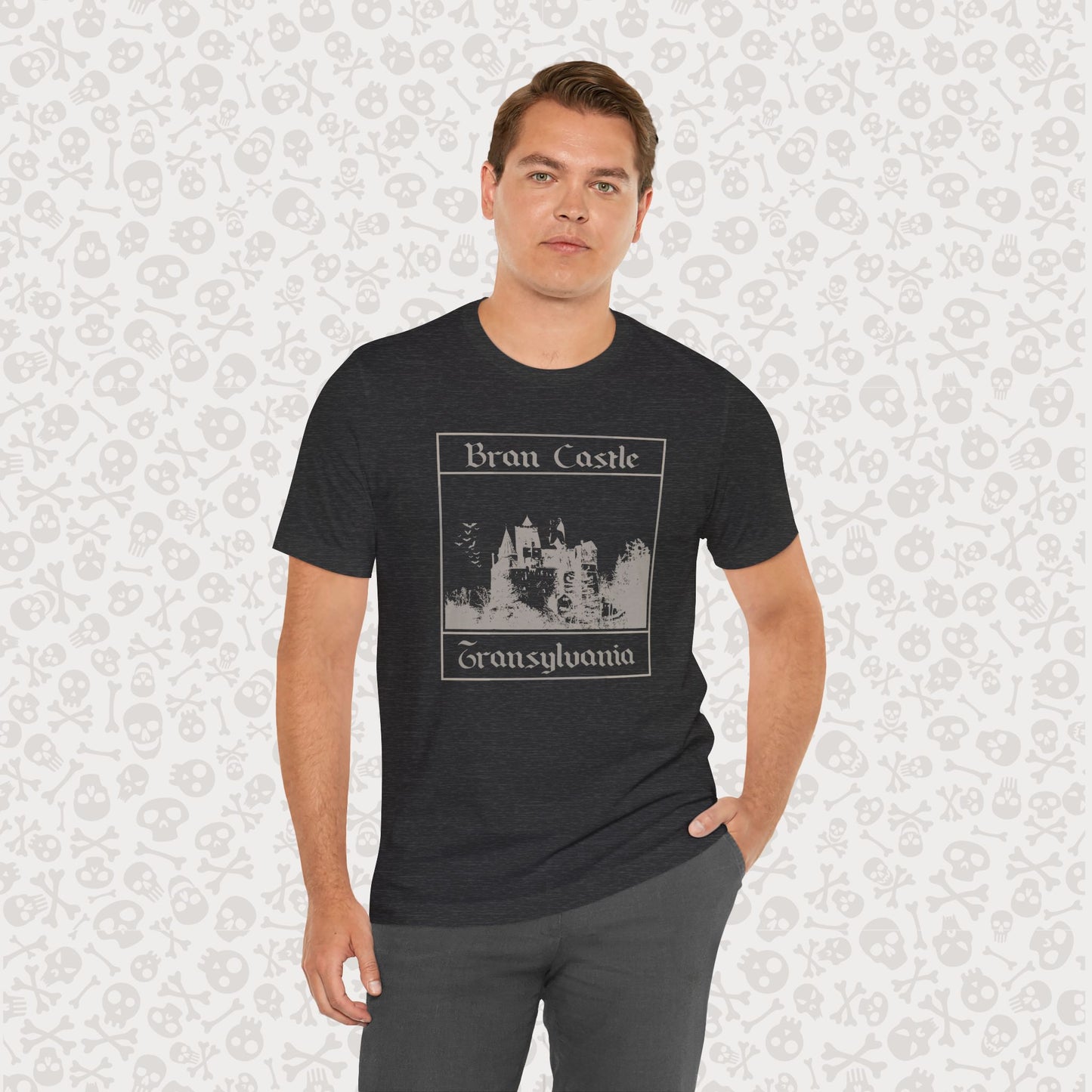 Bran Castle Transylvania T-Shirt, Dracula Shirt, Vampire Halloween Tee, Gothic Horror Shirt, Spooky Dracula Top, Halloween Costume Tee, Transylvania Romania
