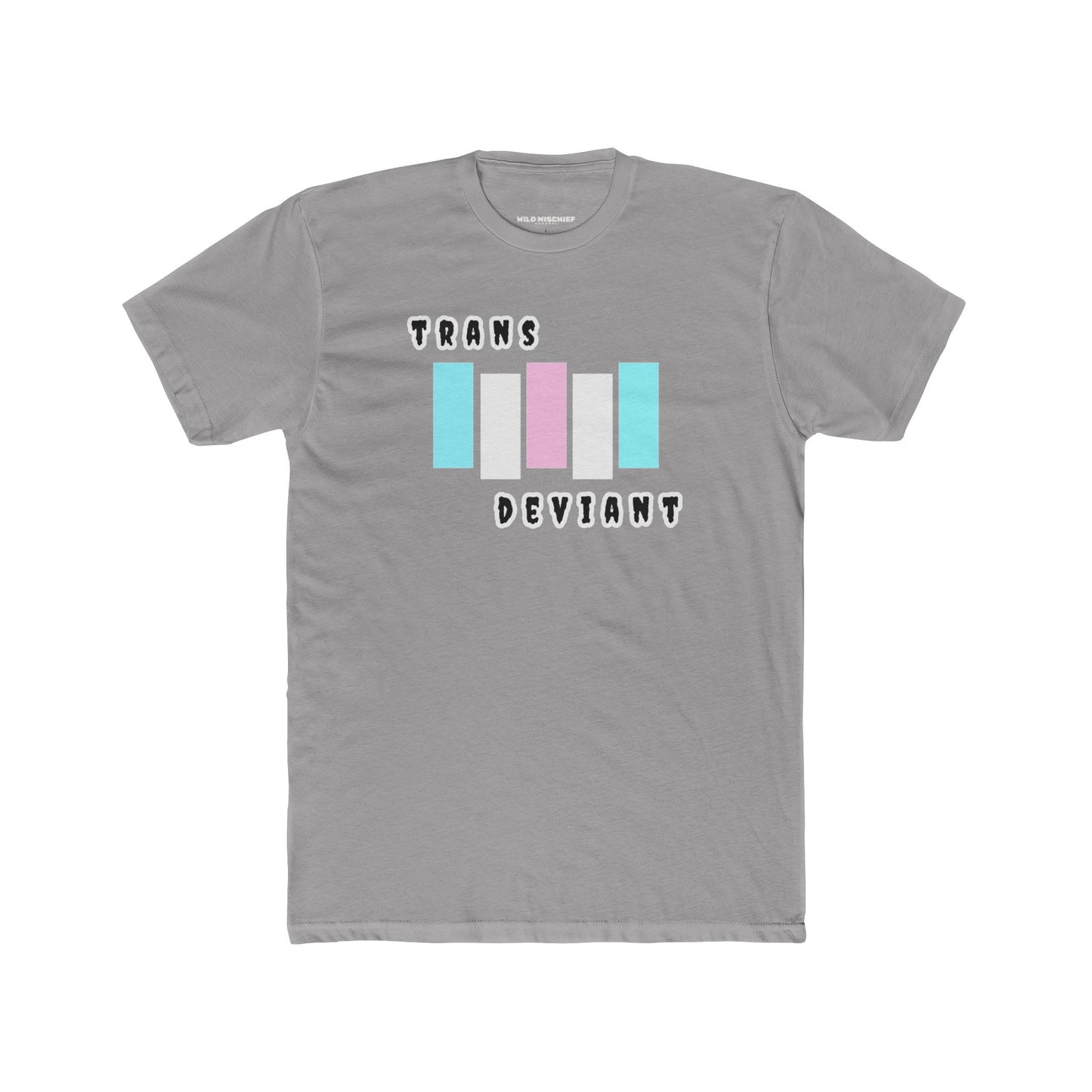 Camiseta gráfica trans desviada, camiseta unisex de algodón con cuello redondo, ropa LGBTQ+, regalo para el Mes del Orgullo, moda inclusiva, transgénero