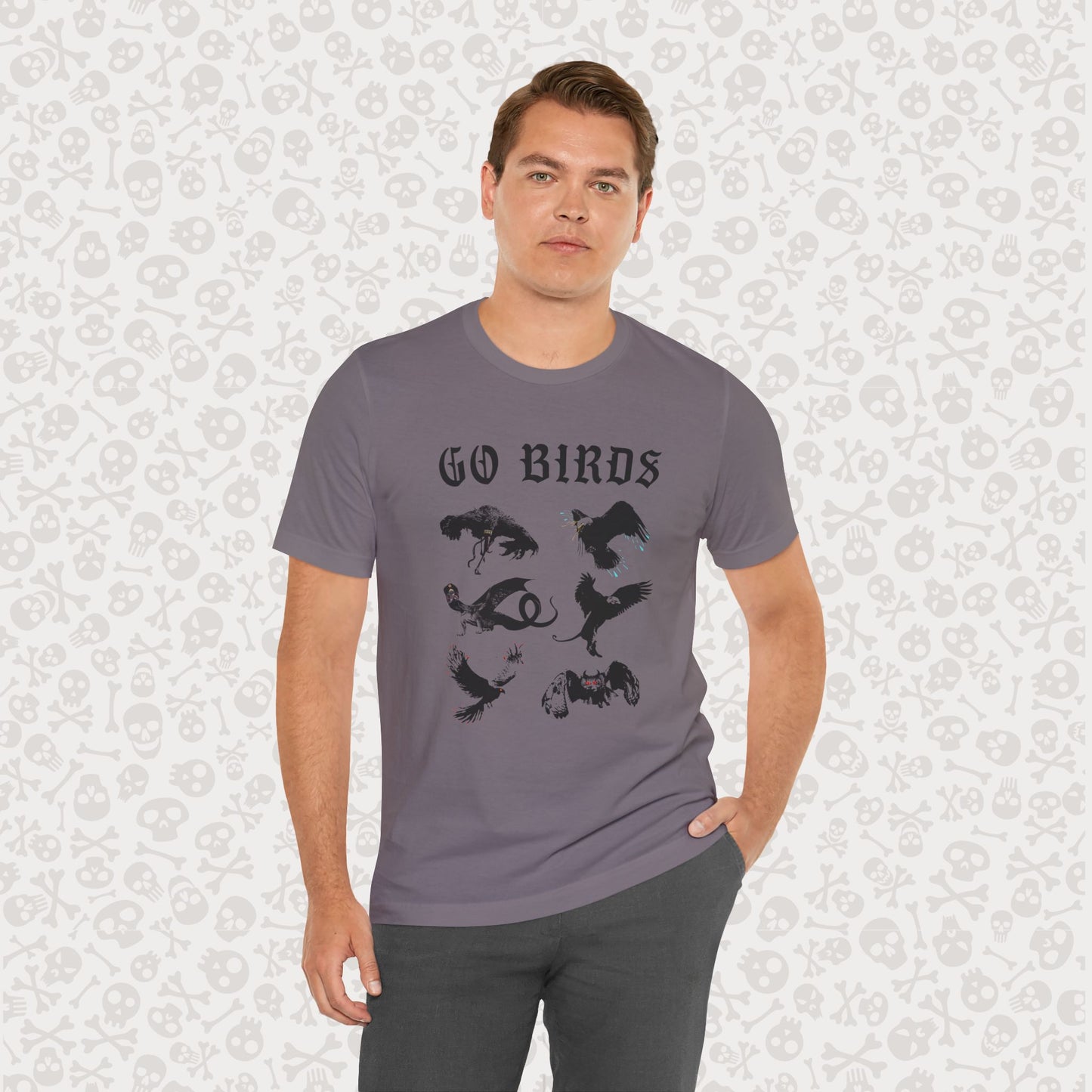 Go Birds Cryptids T-Shirt, Bird Cryptid Tee, Thunderbird Shirt, Snallygaster, Griffin, Phoenix, Devil Bird, Terror Bird, Philadelphia Shirt