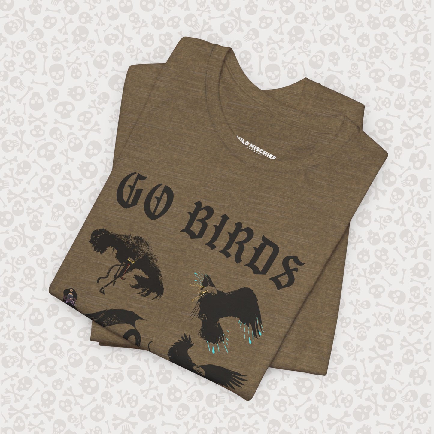Go Birds Cryptids T-Shirt, Bird Cryptid Tee, Thunderbird Shirt, Snallygaster, Griffin, Phoenix, Devil Bird, Terror Bird, Philadelphia Shirt