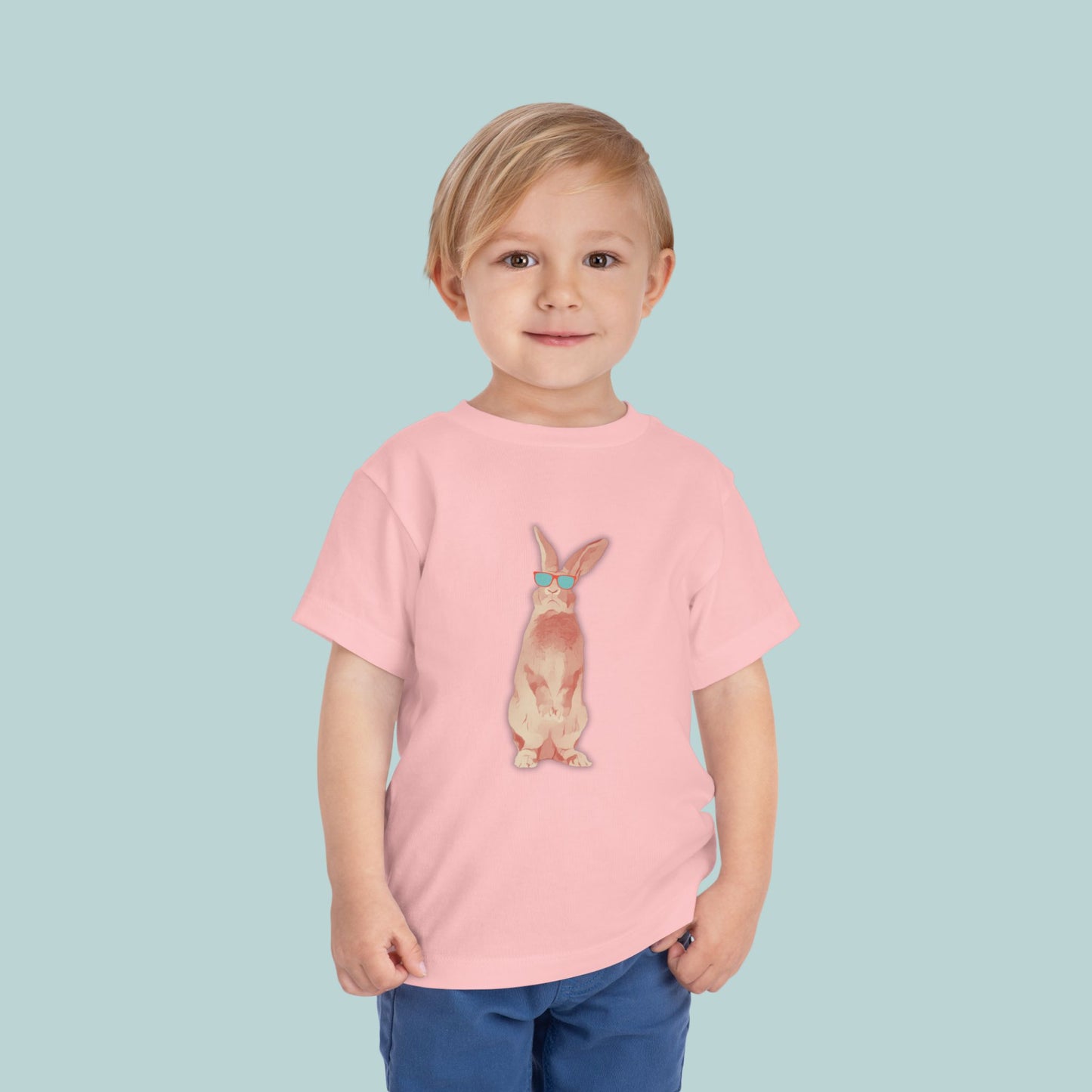 Cool Bunny Toddler Tee, Cute Kid's T-Shirt, Toddler Summer Shirt, Adorable Rabbit Tee, Playful Bunny Design, Great for Birthdays, Easter
