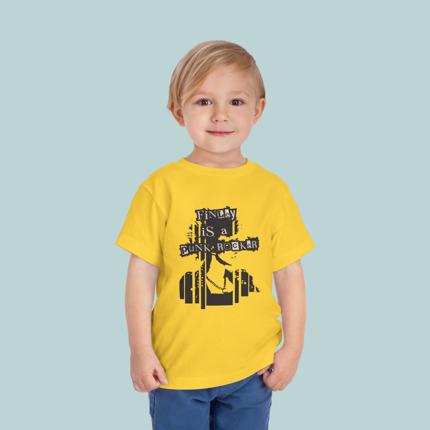 Camiseta punk rockera personalizada para niño, camiseta punk con nombre personalizado, camiseta rockera para bebé, ropa infantil única, regalo de cumpleaños para niños