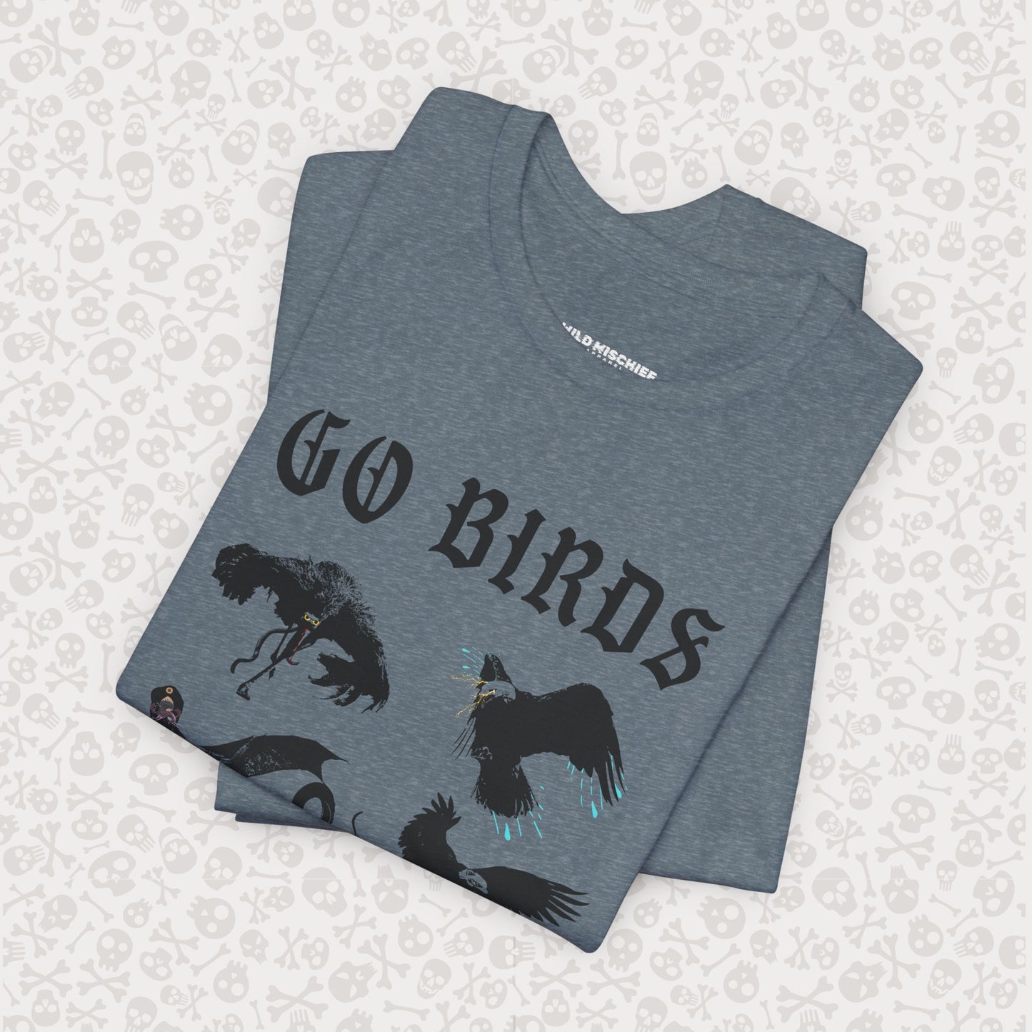 Go Birds Cryptids T-Shirt, Bird Cryptid Tee, Thunderbird Shirt, Snallygaster, Griffin, Phoenix, Devil Bird, Terror Bird, Philadelphia Shirt