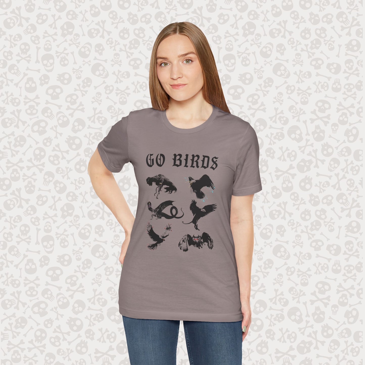 Go Birds Cryptids T-Shirt, Bird Cryptid Tee, Thunderbird Shirt, Snallygaster, Griffin, Phoenix, Devil Bird, Terror Bird, Philadelphia Shirt