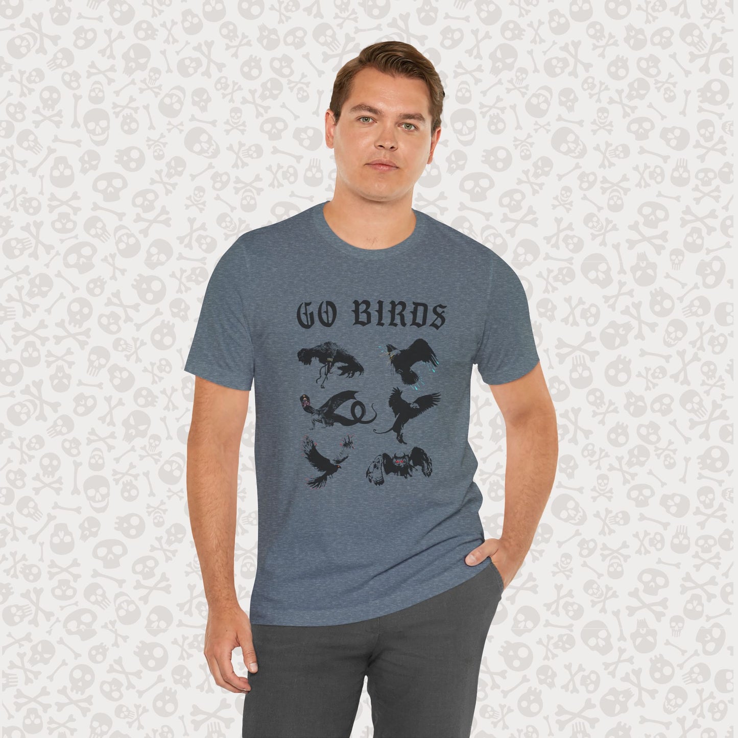 Go Birds Cryptids T-Shirt, Bird Cryptid Tee, Thunderbird Shirt, Snallygaster, Griffin, Phoenix, Devil Bird, Terror Bird, Philadelphia Shirt