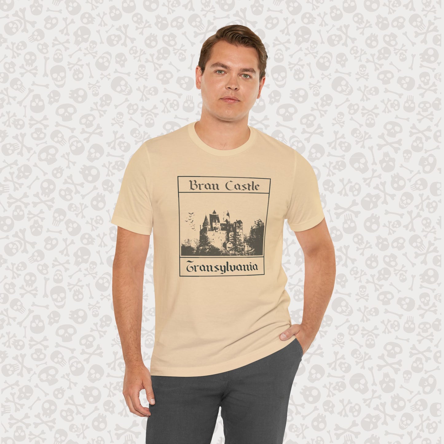 Bran Castle Transylvania T-Shirt, Dracula Shirt, Vampire Halloween Tee, Gothic Horror Shirt, Spooky Dracula Top, Halloween Costume Tee, Transylvania Romania