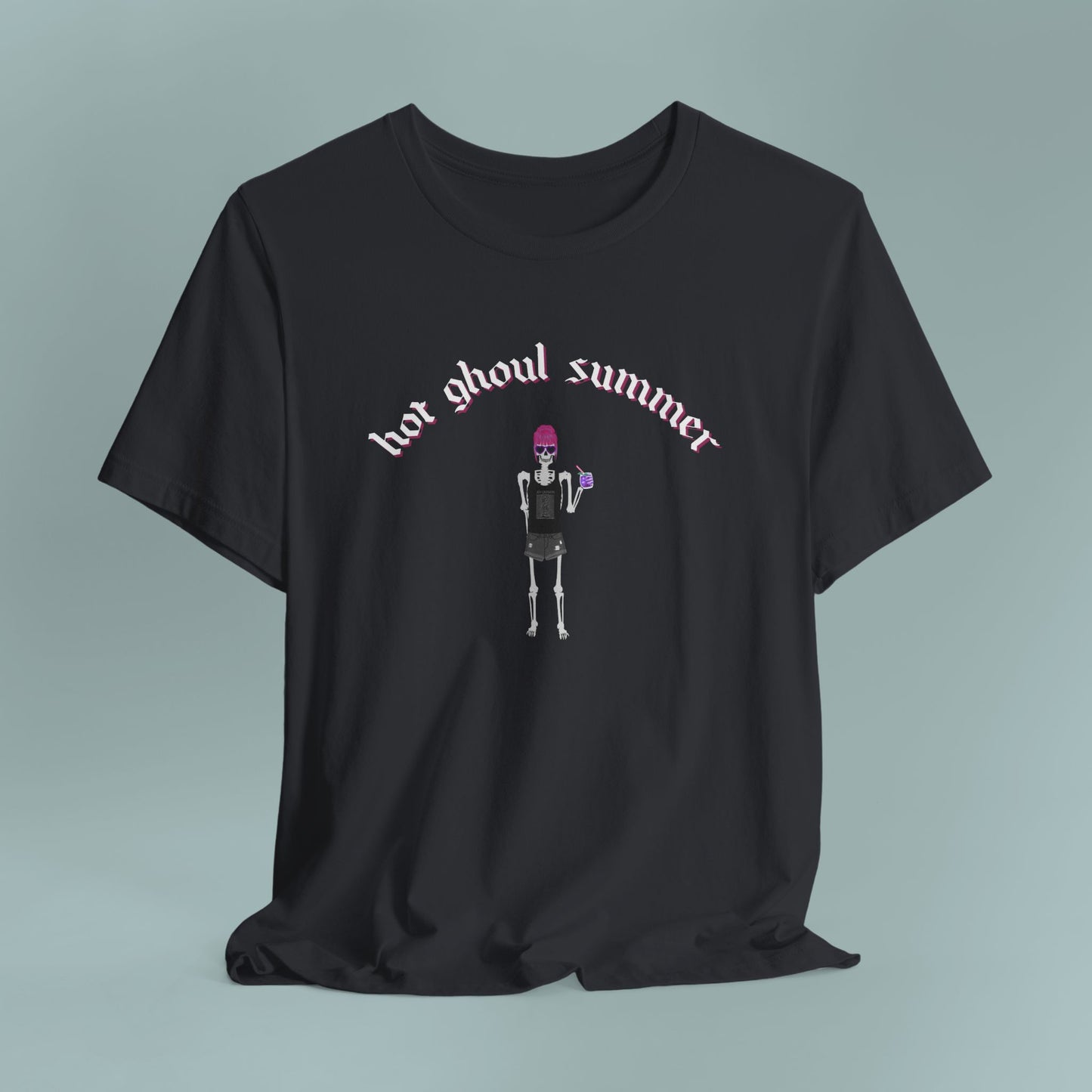 Hot Ghoul Summer Punk Goth T-Shirt, Unisex Tee Shirt, Halloween, Alternative Fashion, Spooky Clothing, Graphic Tee