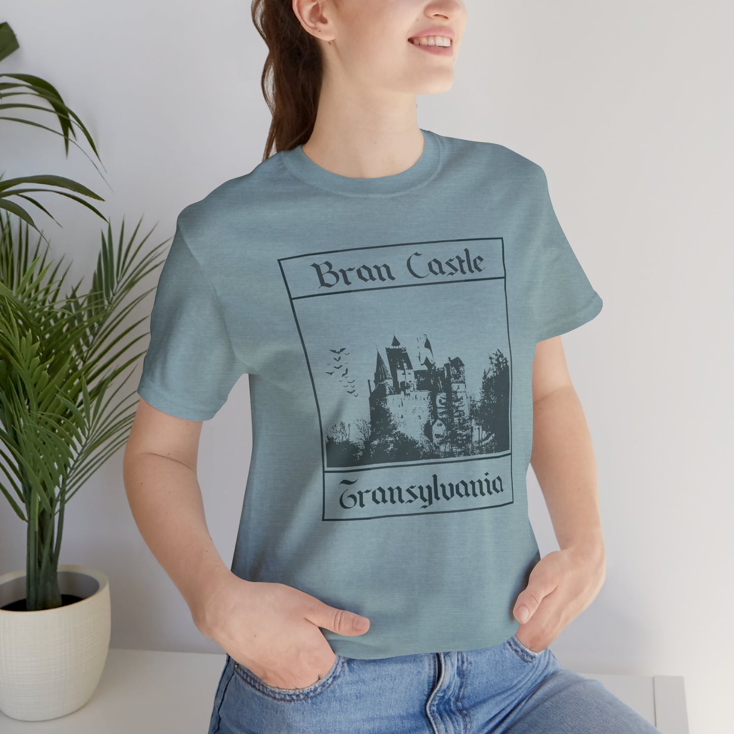Bran Castle Transylvania T-Shirt, Dracula Shirt, Vampire Halloween Tee, Gothic Horror Shirt, Spooky Dracula Top, Halloween Costume Tee, Transylvania Romania