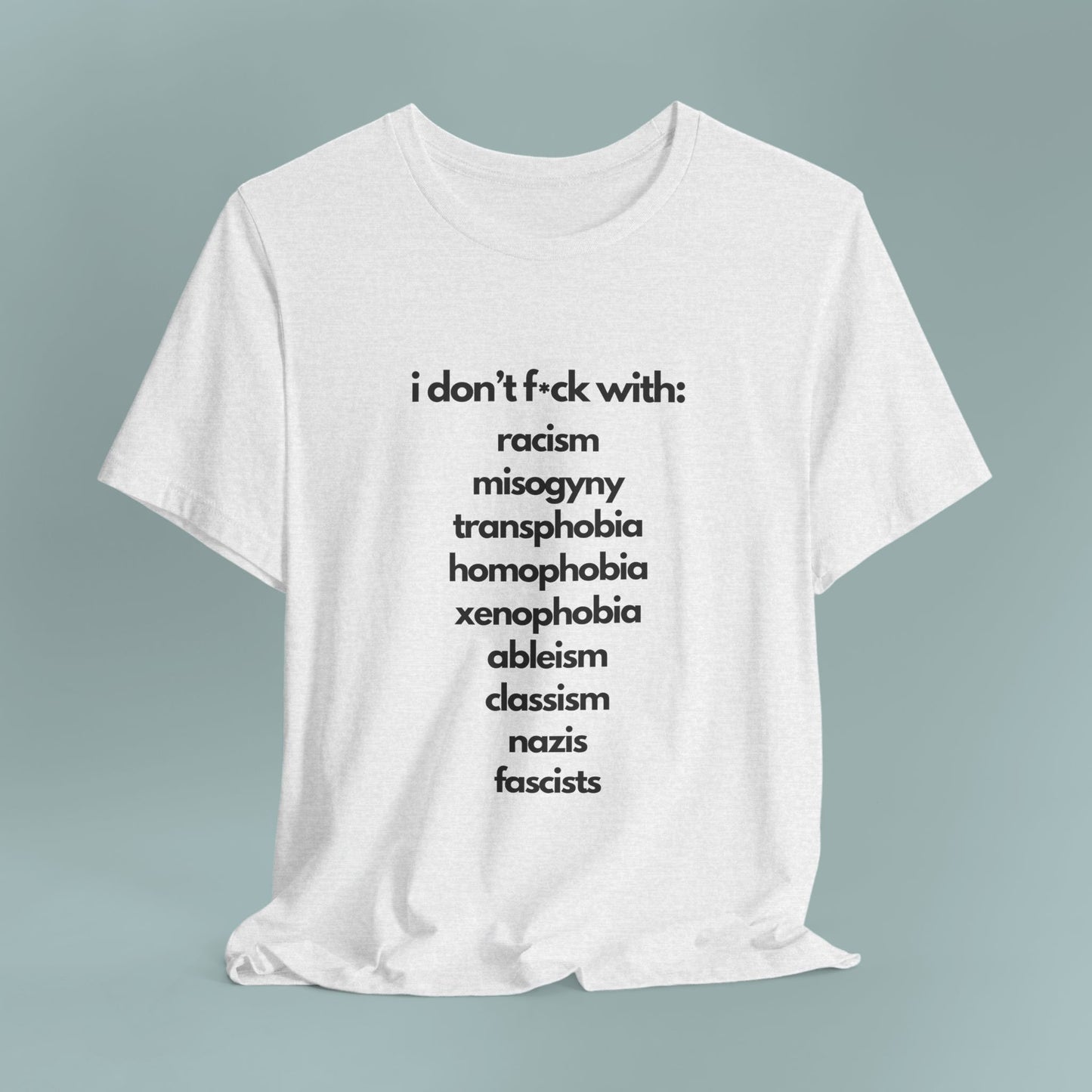 Social Justice Unisex Cotton Tee | Anti-Discrimination Shirt for Activism, Pride Events, Inclusivity, Everyday Wear
