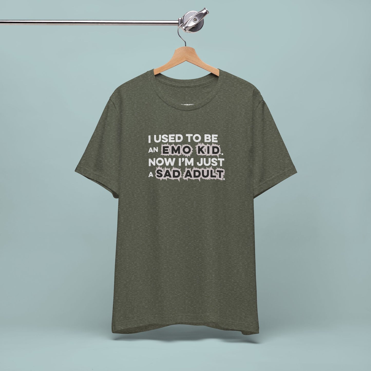 Former Emo Kid T-Shirt, Unisex Short Sleeve Tee, Gift for Sad Adults, Emo Fashion Tee, Casual Everyday Wear, Funny T-Shirt