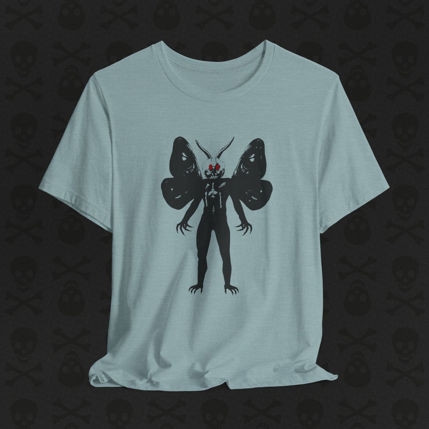 Camiseta Críptica de Mothman, Criatura Mitológica, Camiseta de Manga Corta Unisex, Camiseta de Leyenda Urbana, Camiseta de Criatura Paranormal, Camiseta Sobrenatural