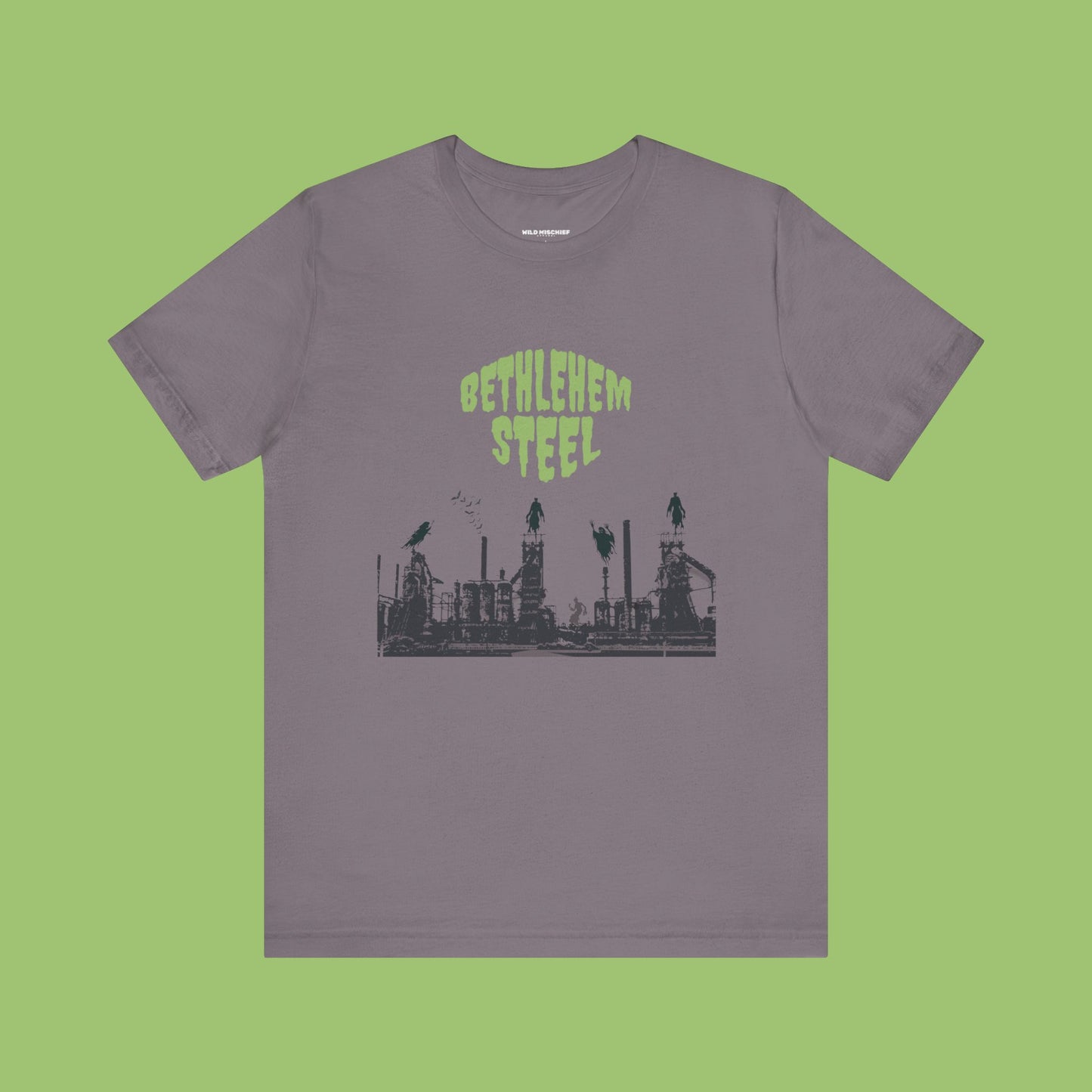 Spooky Bethlehem Steel T-Shirt, Bethlehem Goth, Vintage Style Tee, Retro Graphic Top, Unisex Jersey Short Sleeve Tee, Bethlehem PA