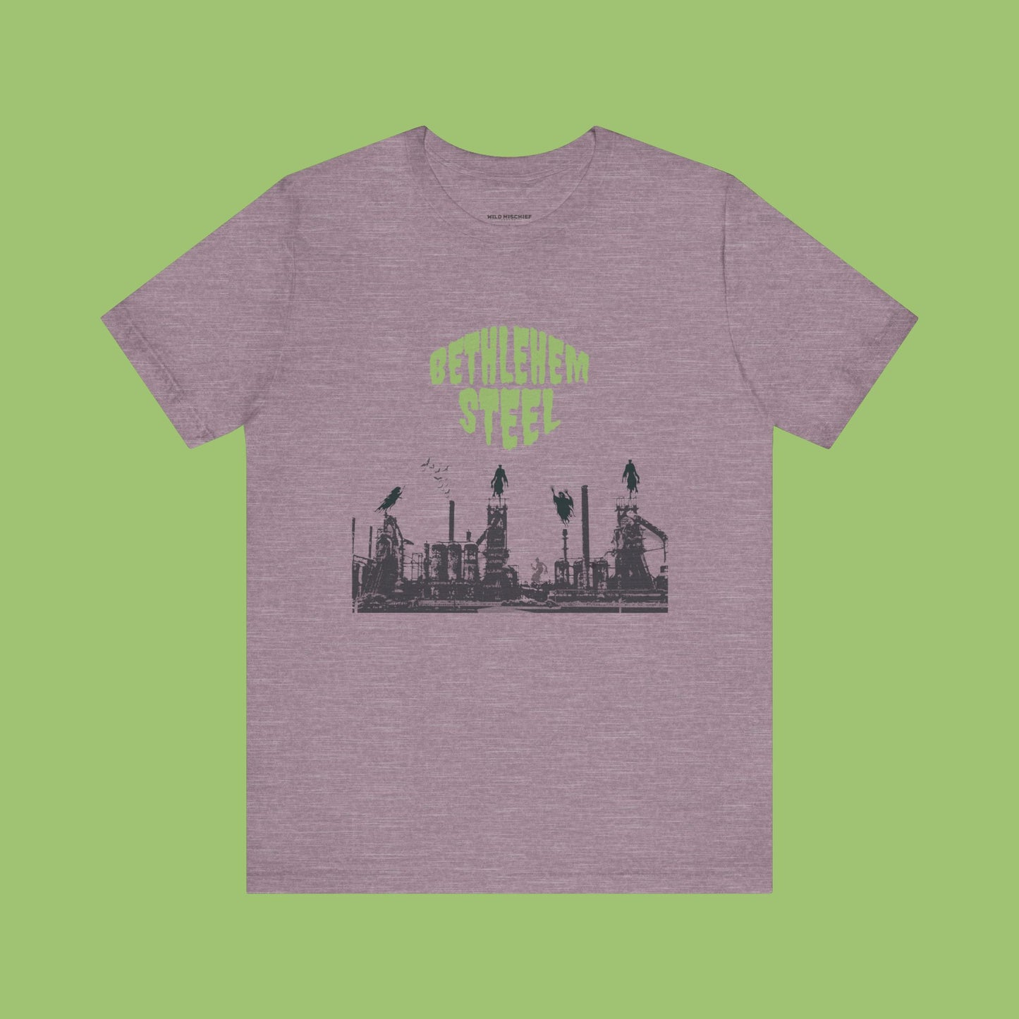 Spooky Bethlehem Steel T-Shirt, Bethlehem Goth, Vintage Style Tee, Retro Graphic Top, Unisex Jersey Short Sleeve Tee, Bethlehem PA