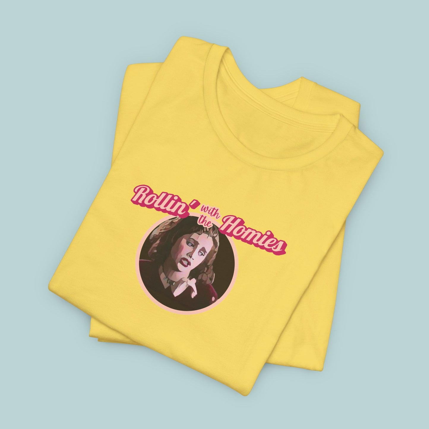 Camiseta de la película Clueless Rollin' With the Homies de los 90, top de moda retro, camiseta con gráficos hipster, camiseta vintage de cultura pop, camisetas clásicas de culto