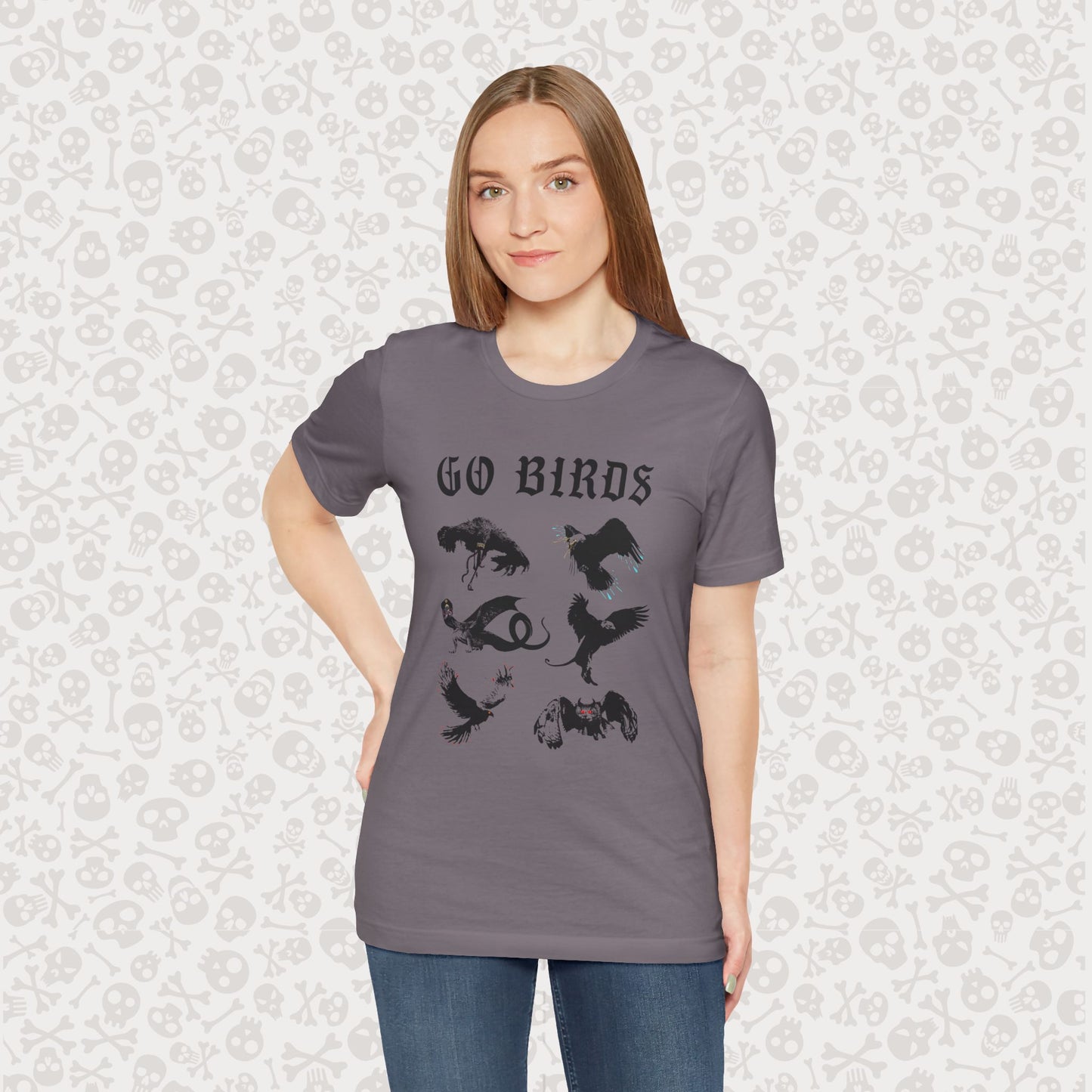 Go Birds Cryptids T-Shirt, Bird Cryptid Tee, Thunderbird Shirt, Snallygaster, Griffin, Phoenix, Devil Bird, Terror Bird, Philadelphia Shirt
