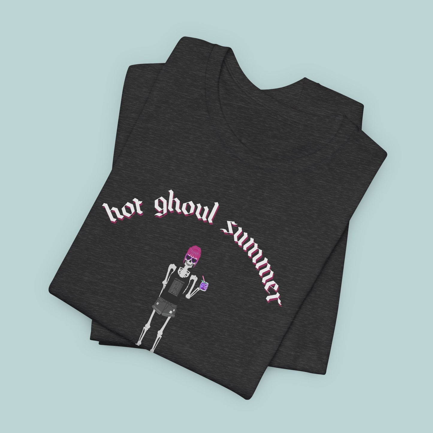 Hot Ghoul Summer Punk Goth T-Shirt, Unisex Tee Shirt, Halloween, Alternative Fashion, Spooky Clothing, Graphic Tee