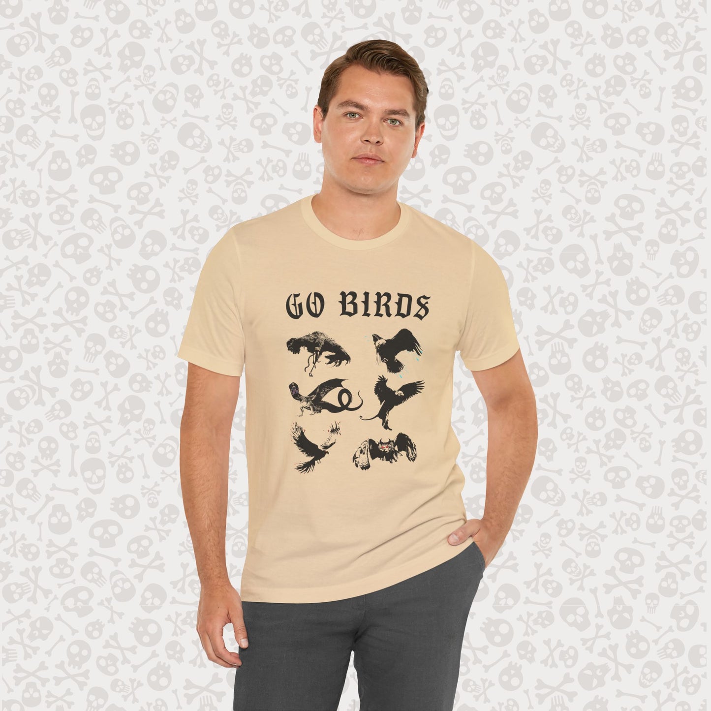 Go Birds Cryptids T-Shirt, Bird Cryptid Tee, Thunderbird Shirt, Snallygaster, Griffin, Phoenix, Devil Bird, Terror Bird, Philadelphia Shirt