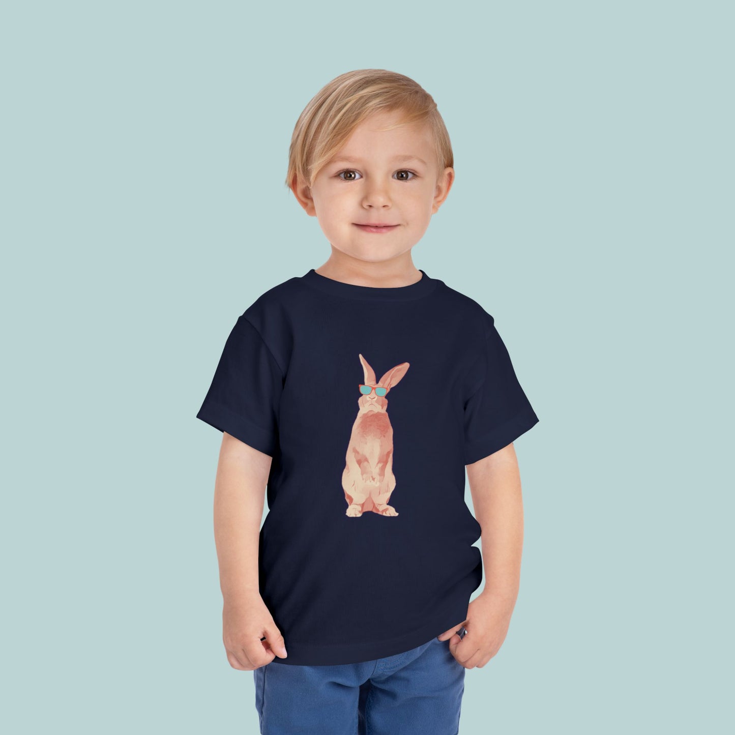 Cool Bunny Toddler Tee, Cute Kid's T-Shirt, Toddler Summer Shirt, Adorable Rabbit Tee, Playful Bunny Design, Great for Birthdays, Easter